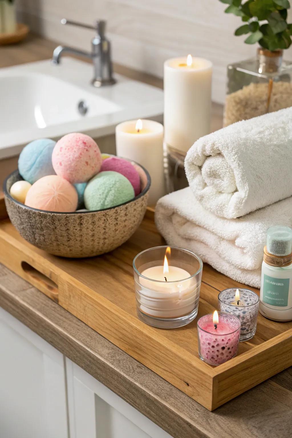 Unwind and revitalize with a bespoke spa set.