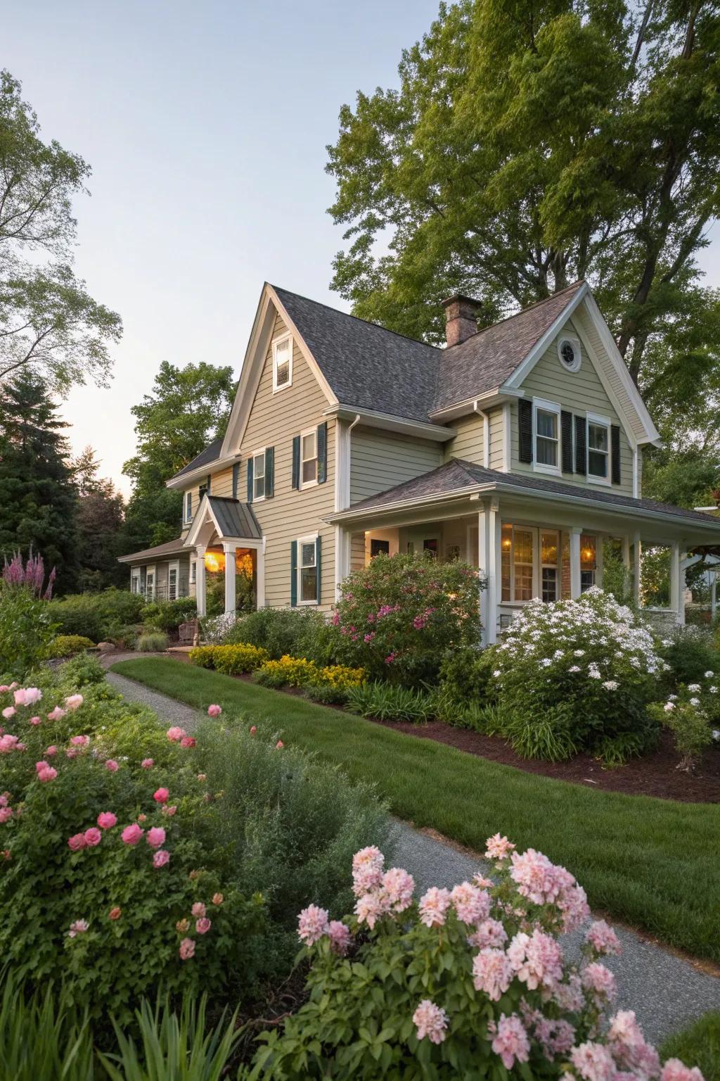 Delicate matches create a soothing, unified aesthetic.