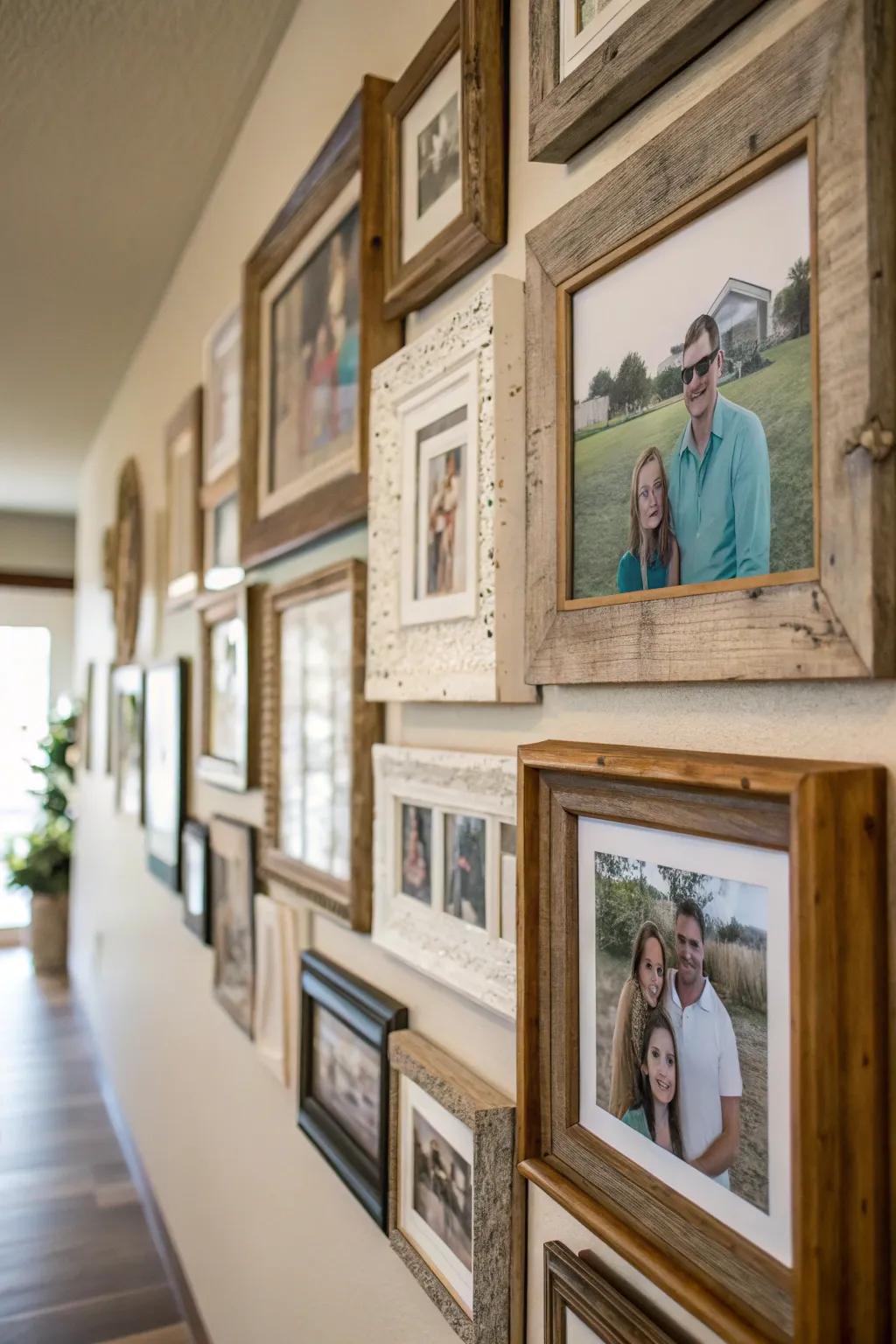 Varied collection of holder designs on a photo display.