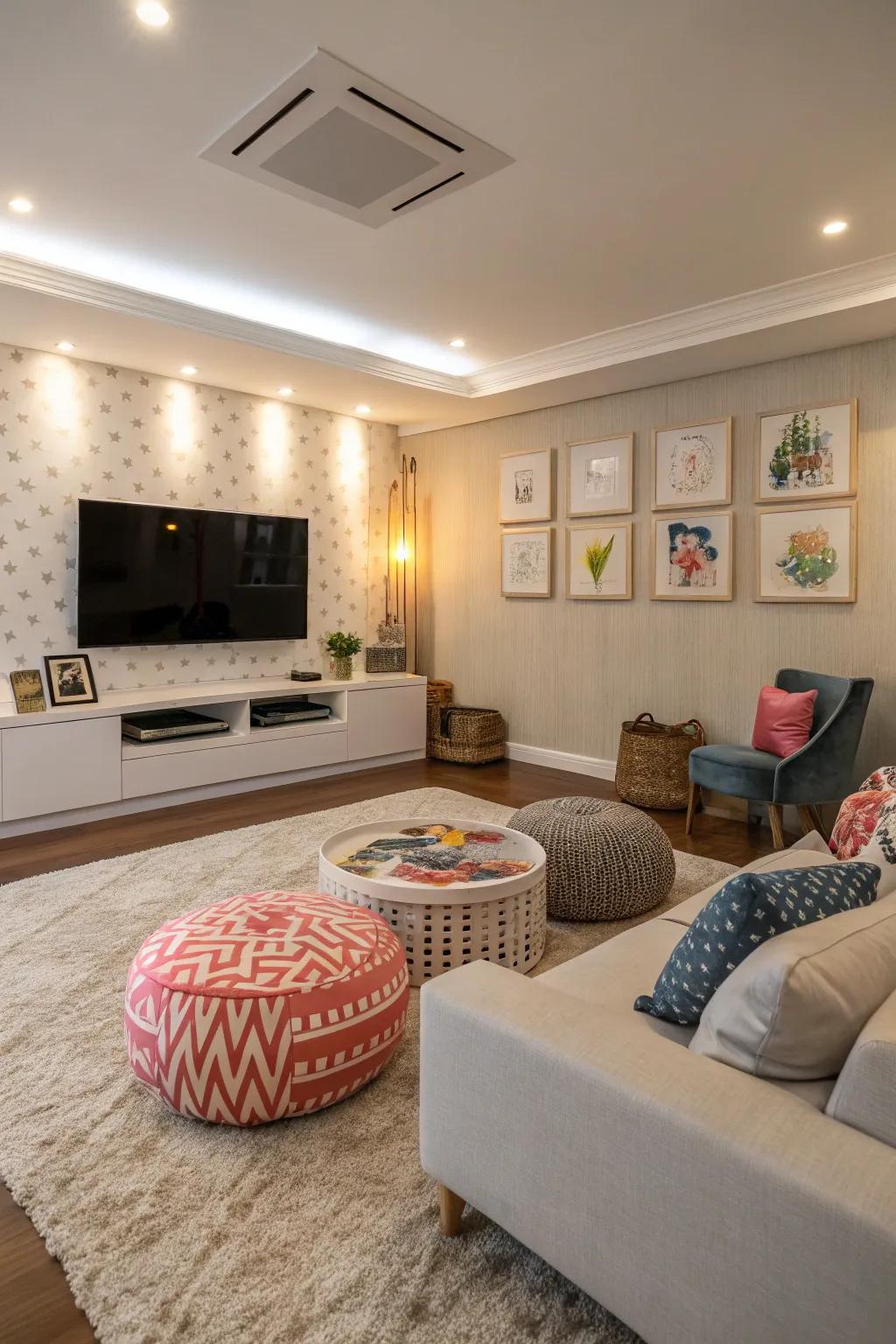 Unique decor for different atmospheres.