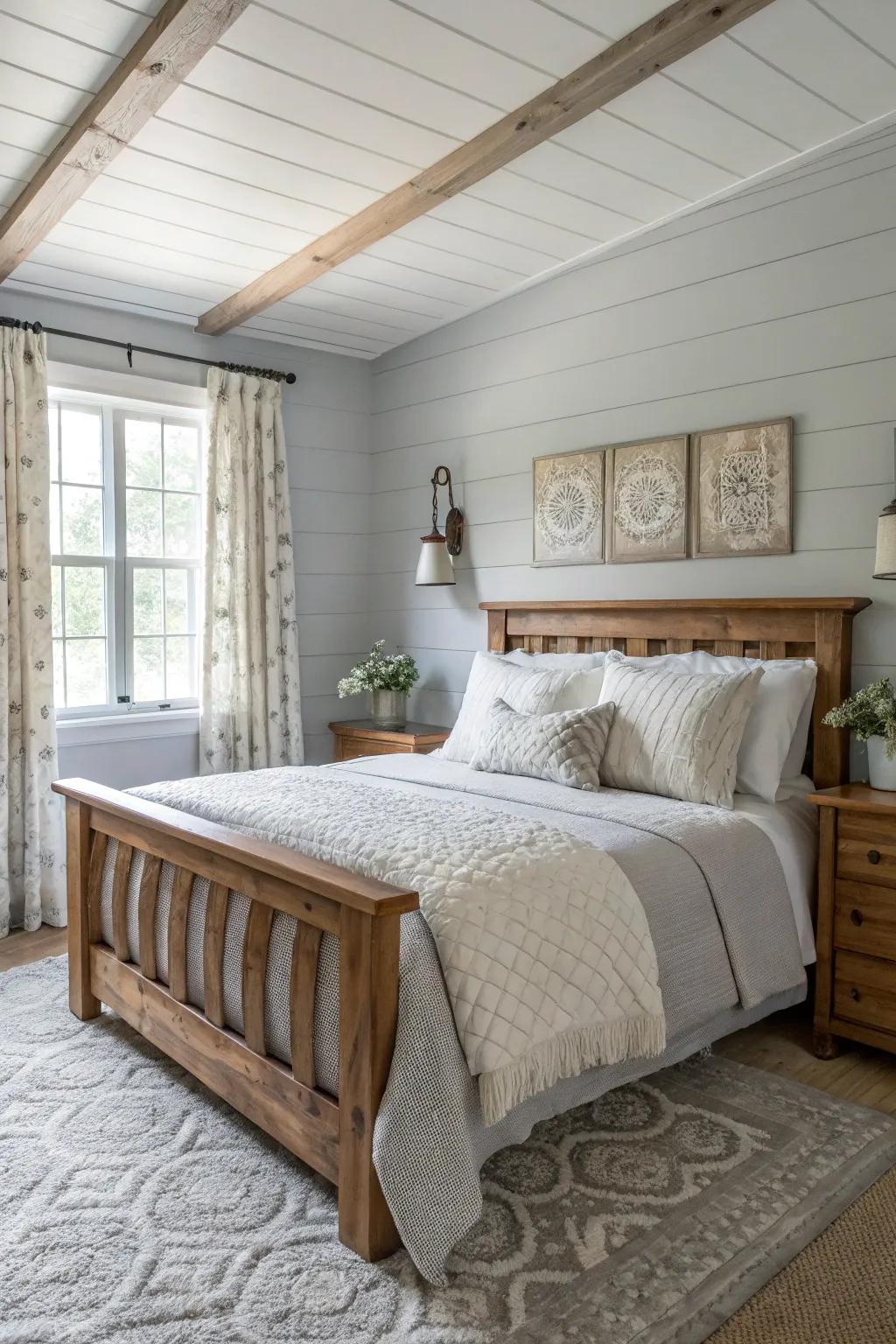 Neutral shades deliver a peaceful and calming atmosphere.