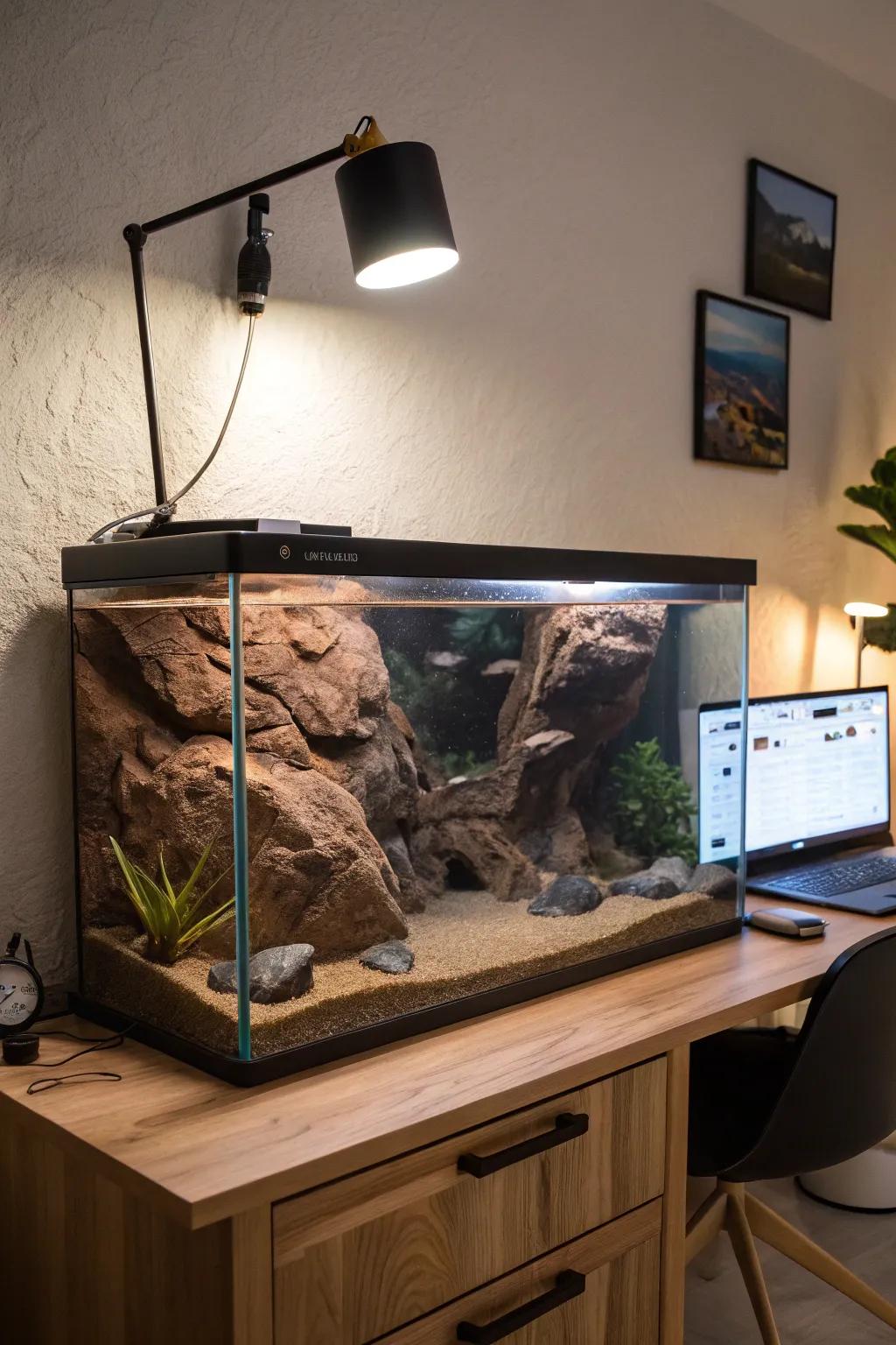 Transfer the intrigue of caverns into your aquarium.