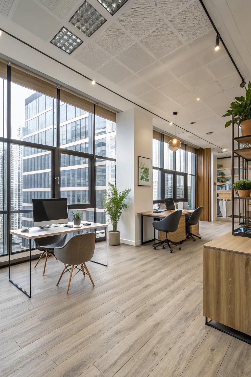 Elevate your area with versatile laminate flooring.