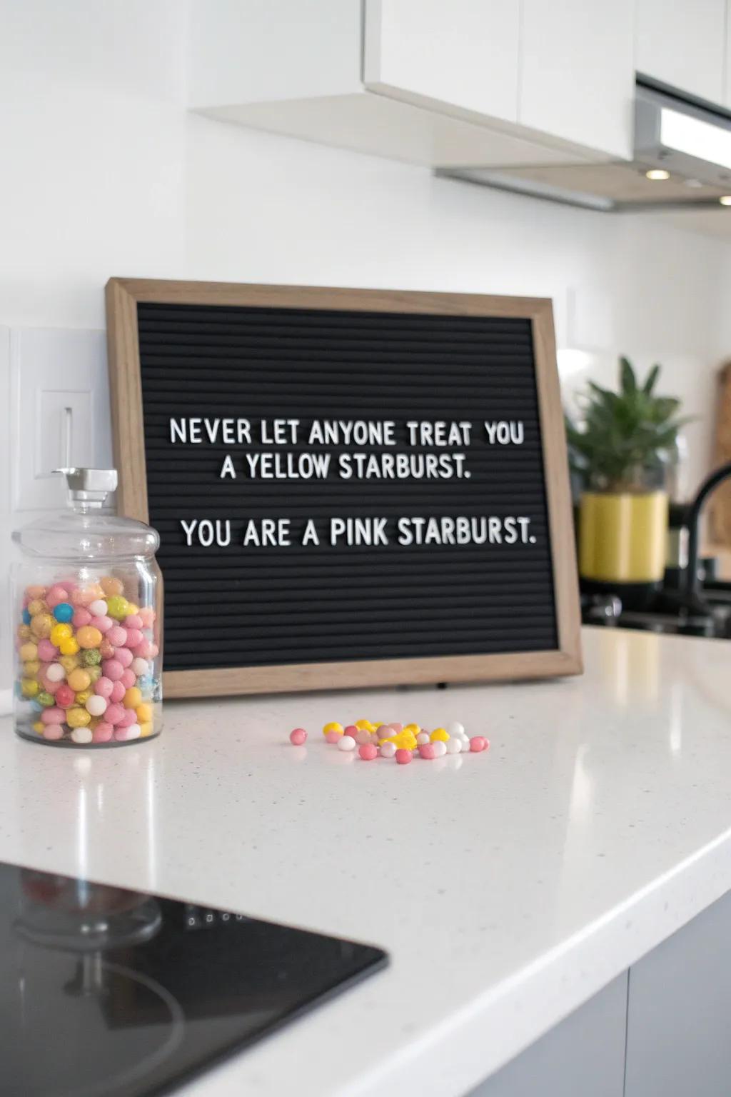 A lovely nudge to appreciate yourself every day.