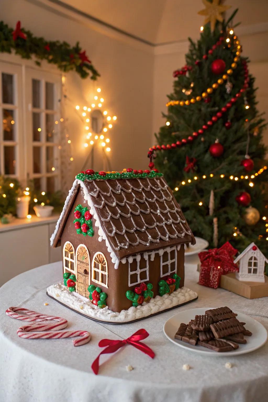 A sweet cocoa facade delivers a sumptuous and delightful texture.