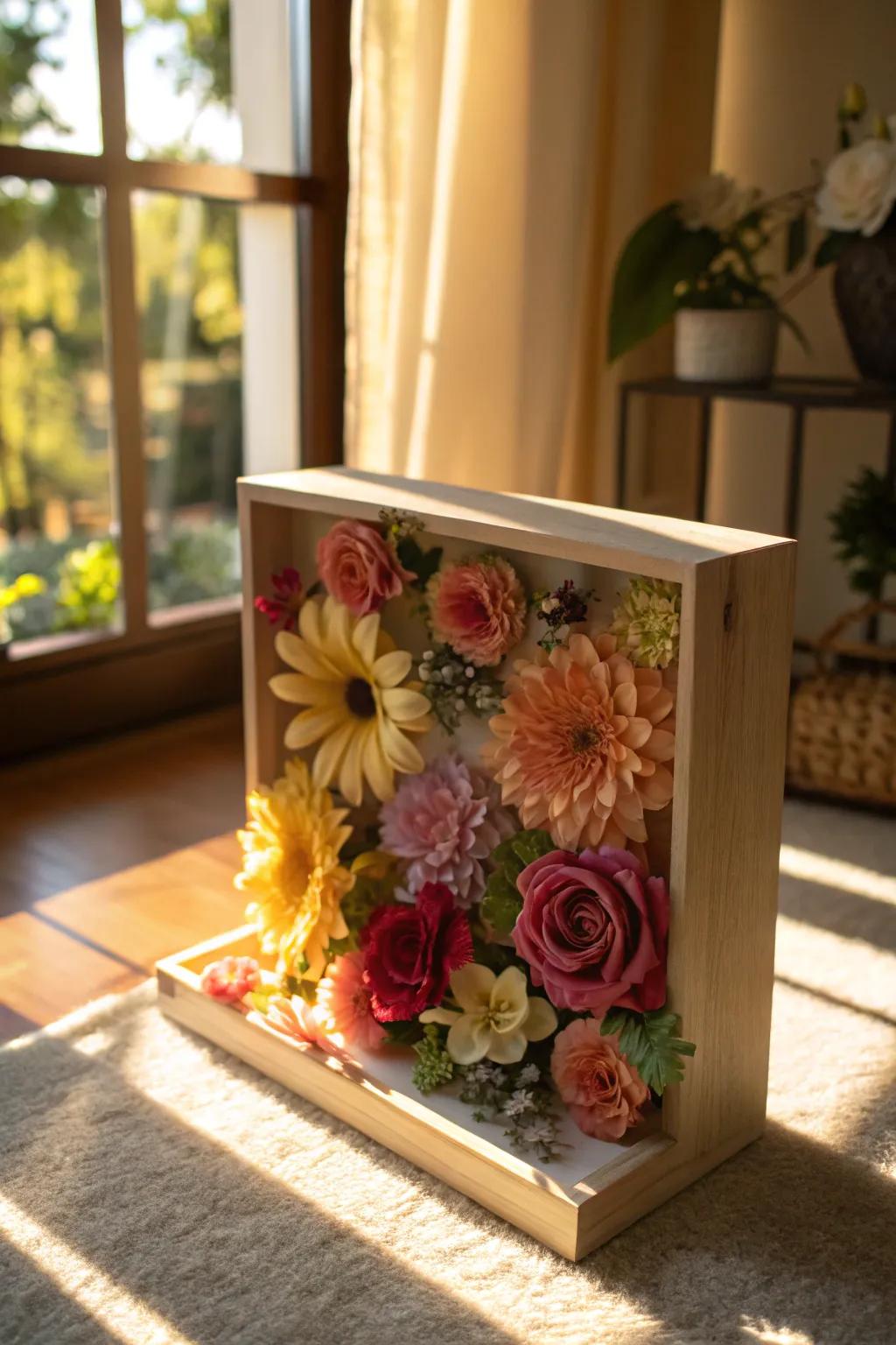 Infuse vibrancy through a floral memory box.