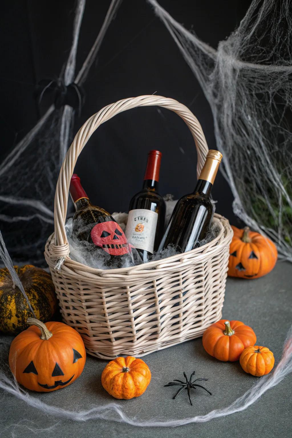 An exquisite wine selection ideal for a Halloween toast.