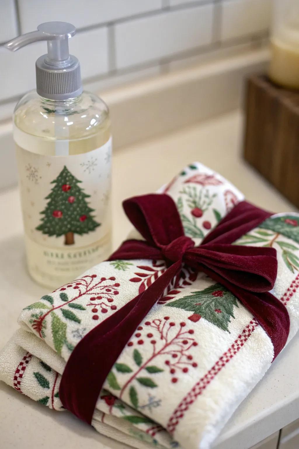 An enchanting combination of cleansing gel and linen, perfect for gifting.