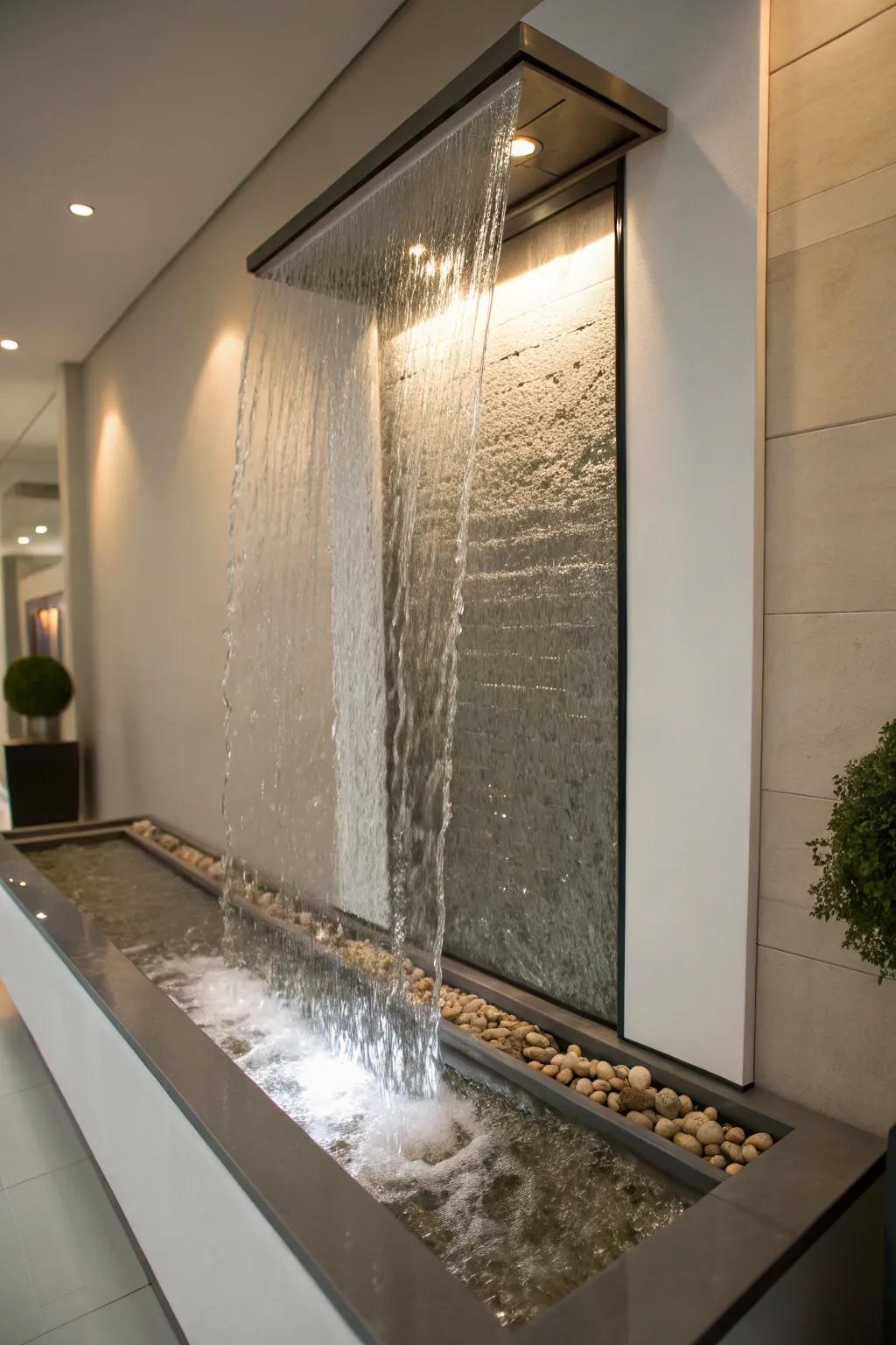 A wall-adorned cascade transforms your wall into a vibrant work of art.