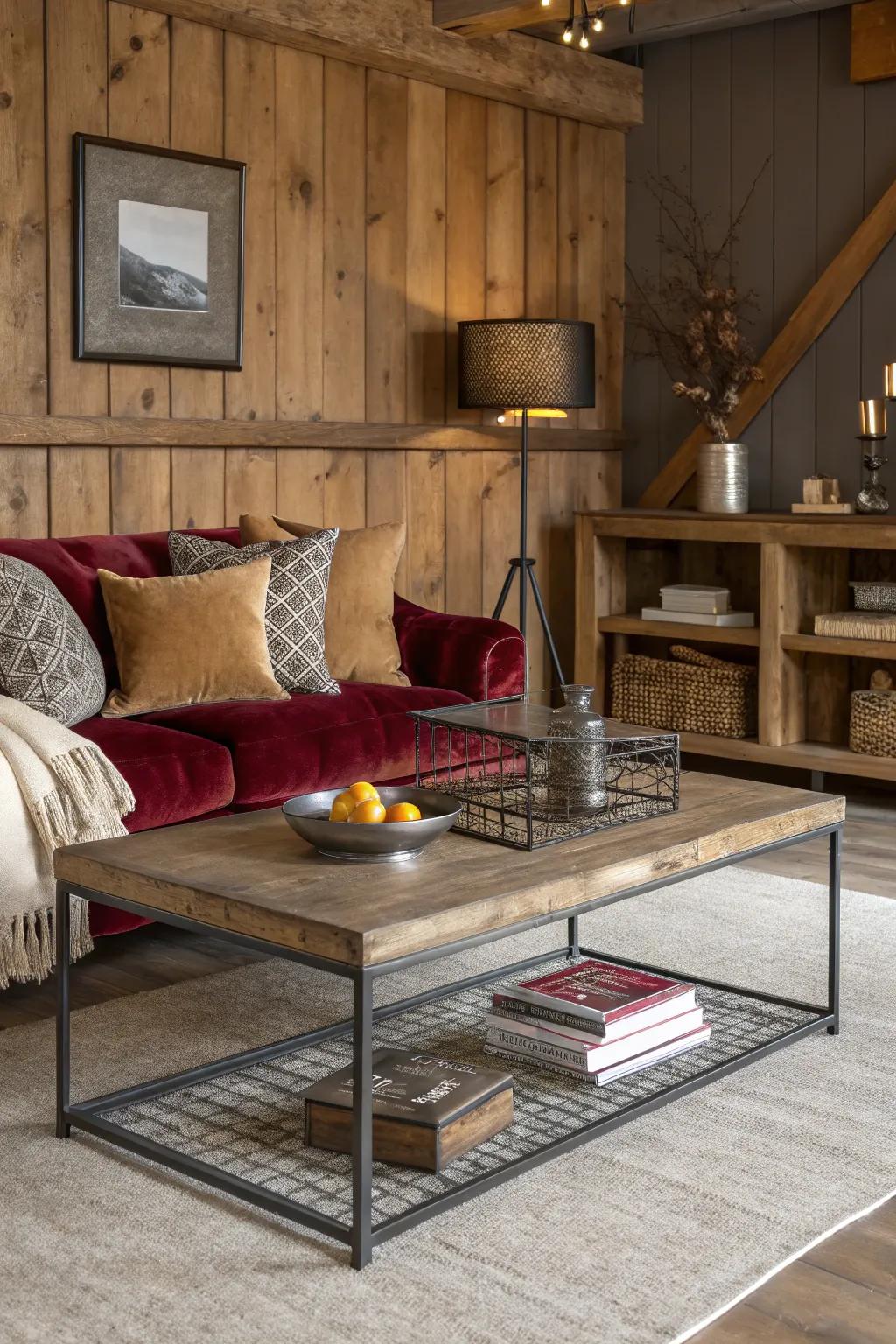 Layering various textures cultivates an inviting and snug setting.