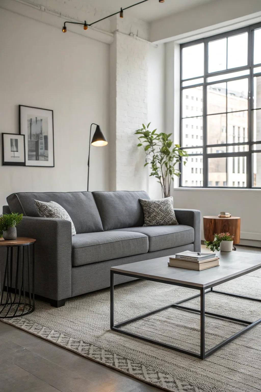 Clean and contemporary look achieved through minimalist furniture options.
