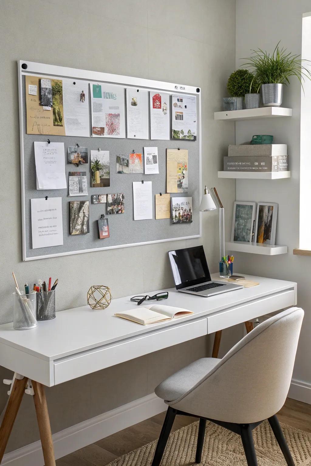 Displaying your treasured memories is simple and clutter-free on magnetic boards.