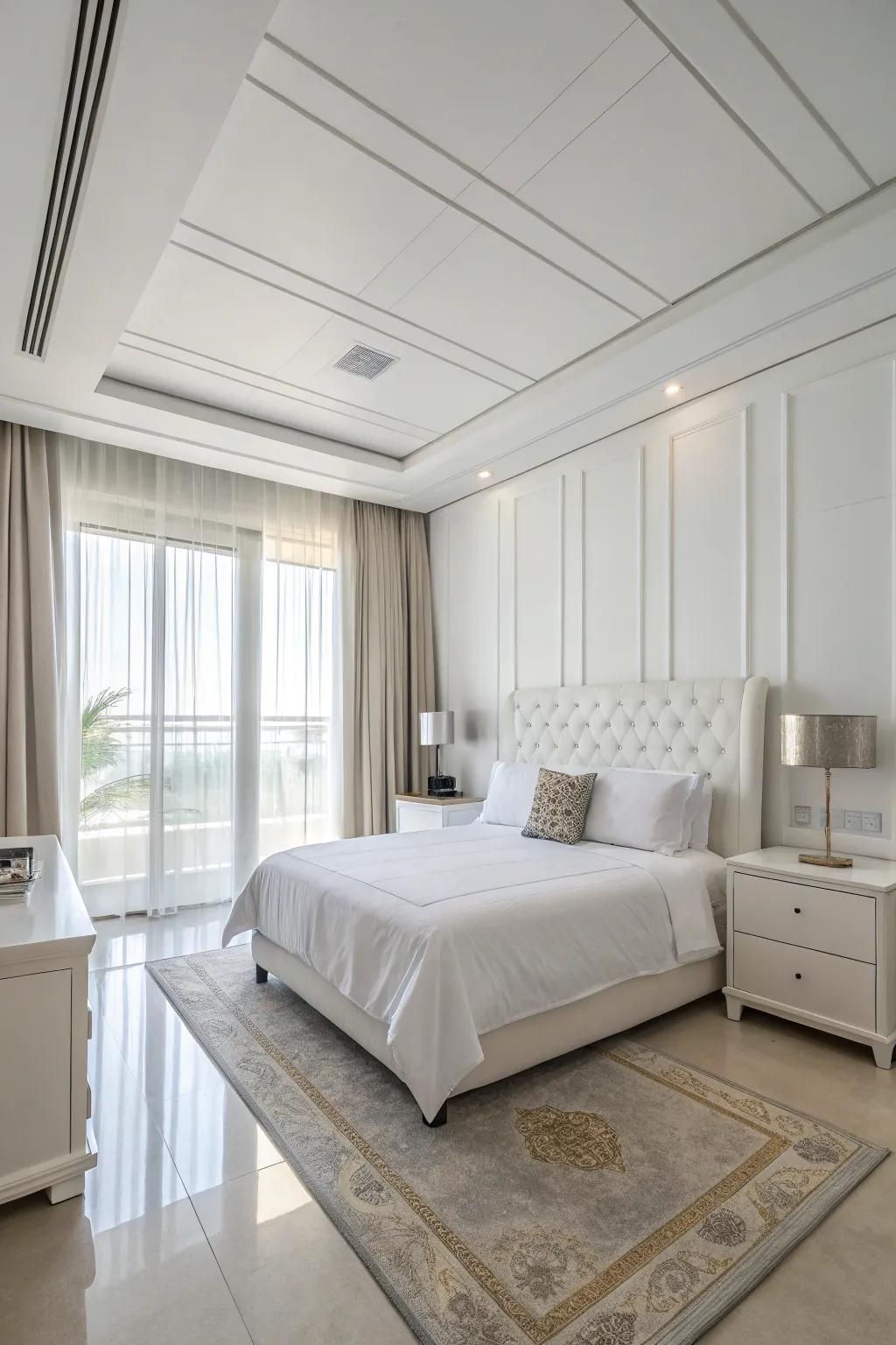 Simple furniture takes the room's style up a notch.