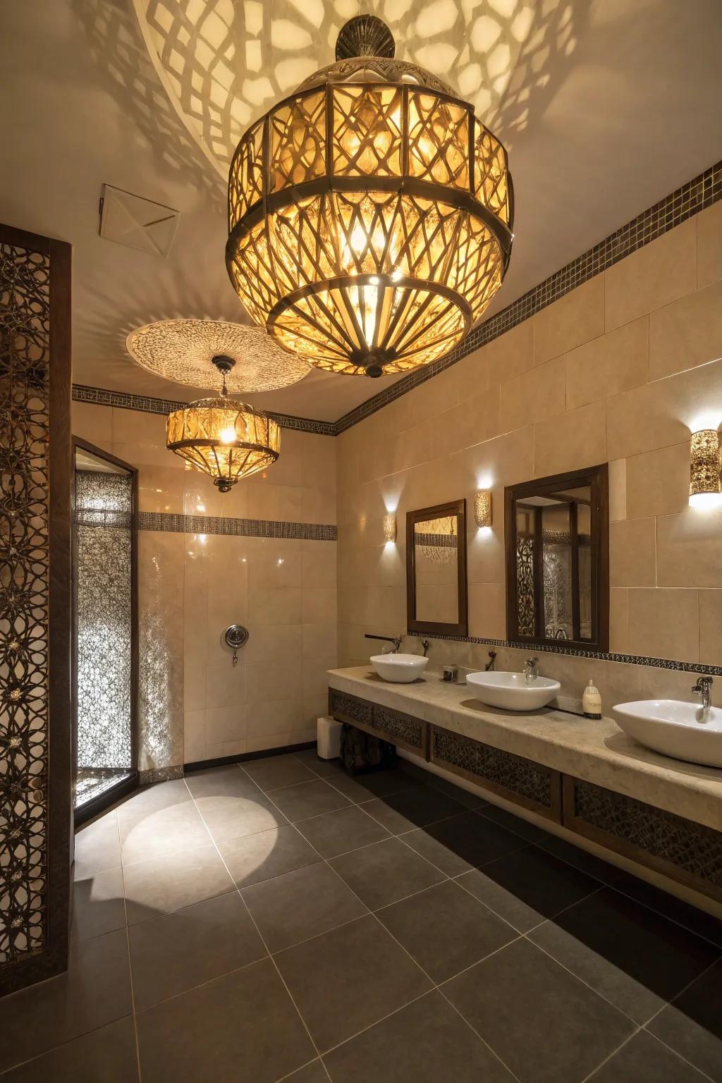 Eye-catching illumination elevates the captivating sensation of your bathroom.
