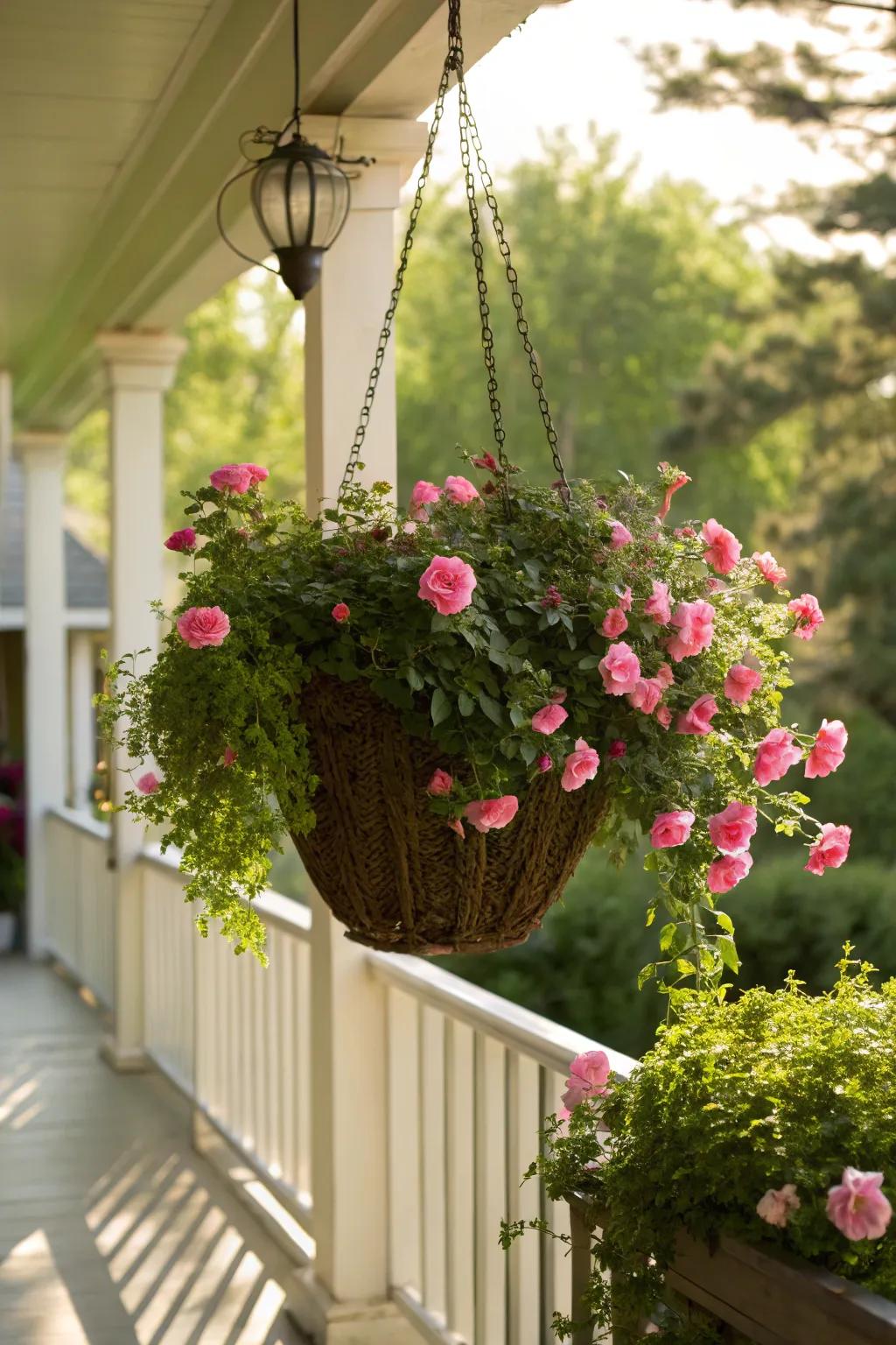 Suspended vessels with sun roses enhancing any deck.
