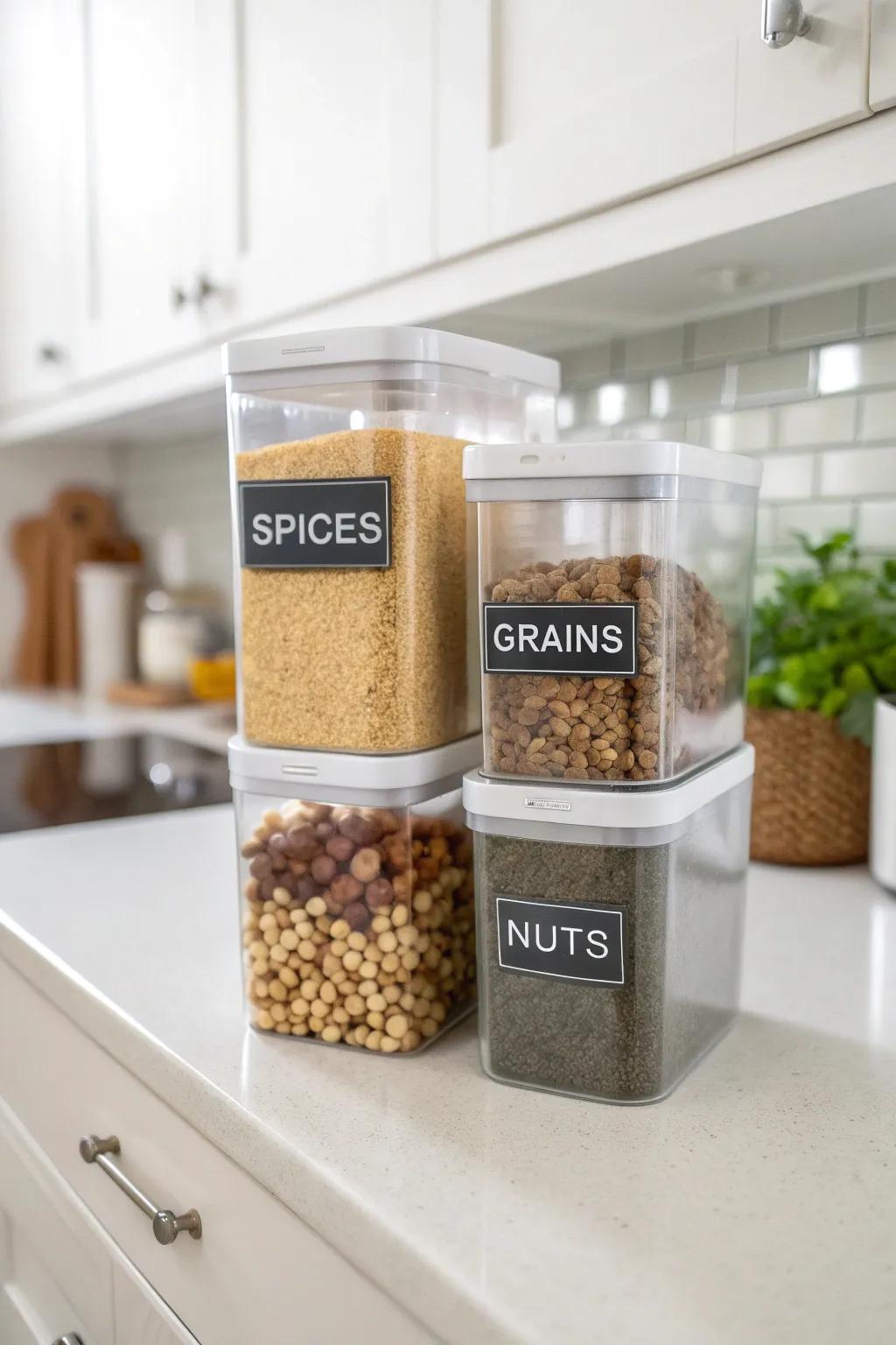 Optical containers paired with labeling streamline ingredient discovery.
