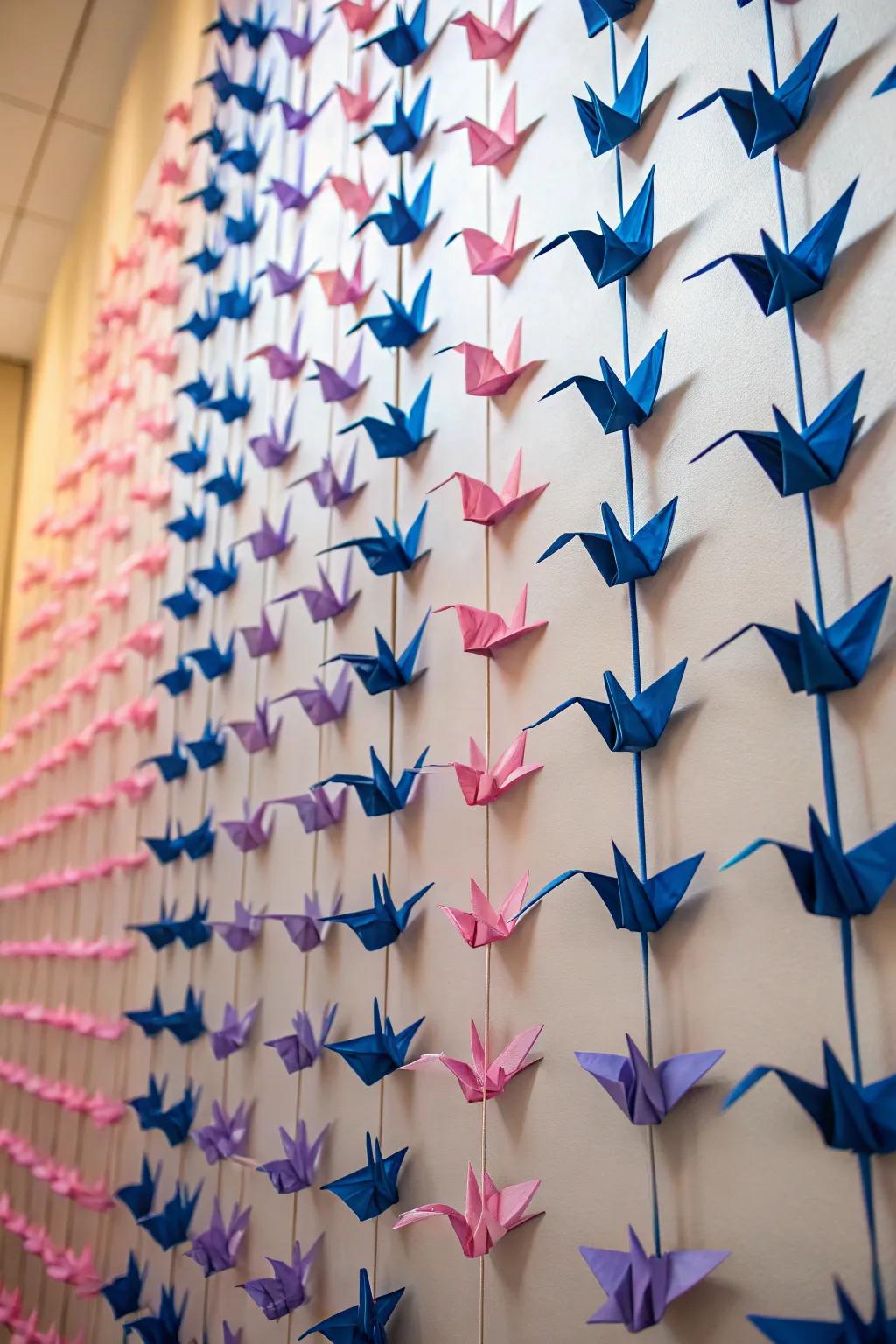 A spectrum of birds for a cheerful space.