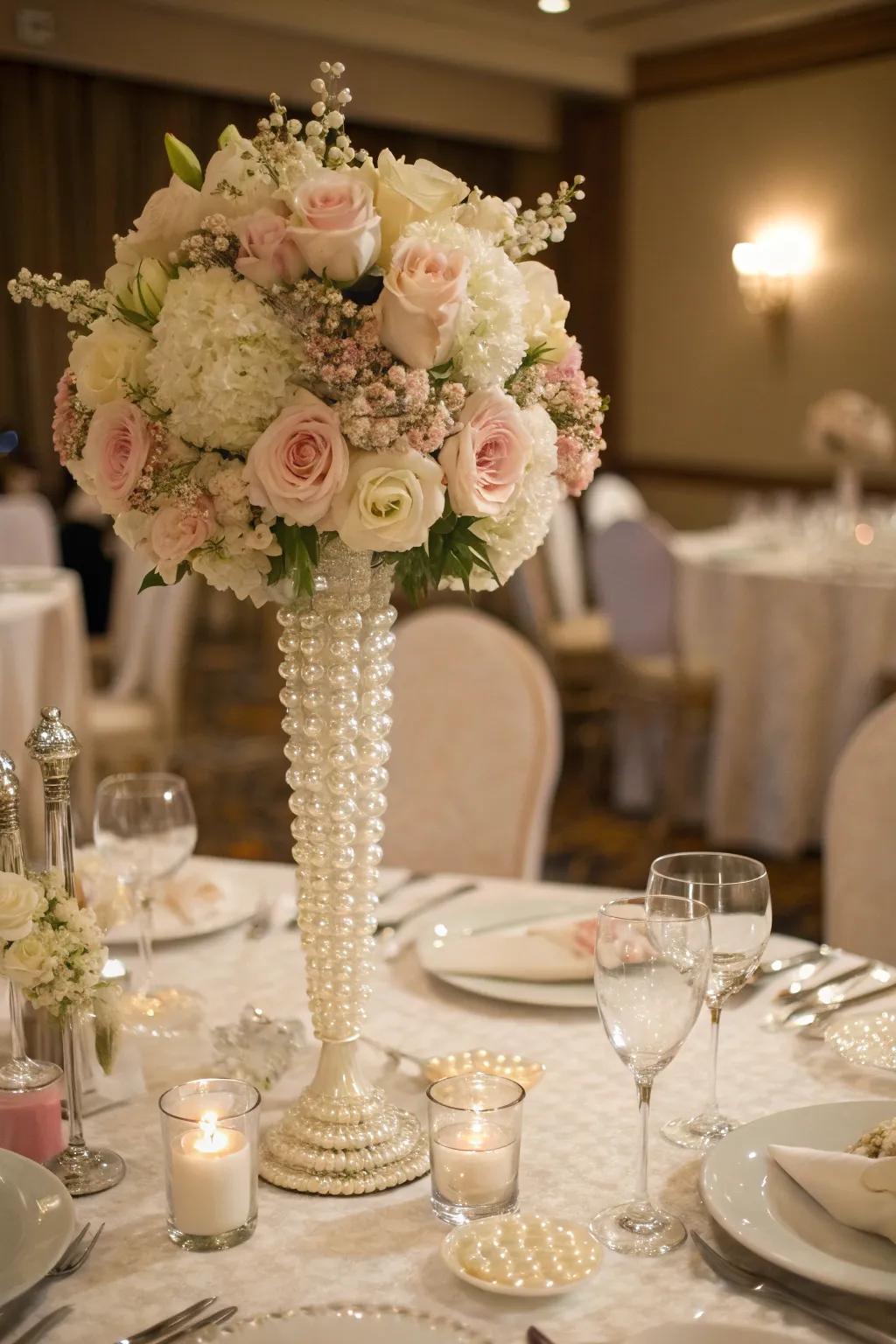 Craft stunning celebration table designs with gem highlights.