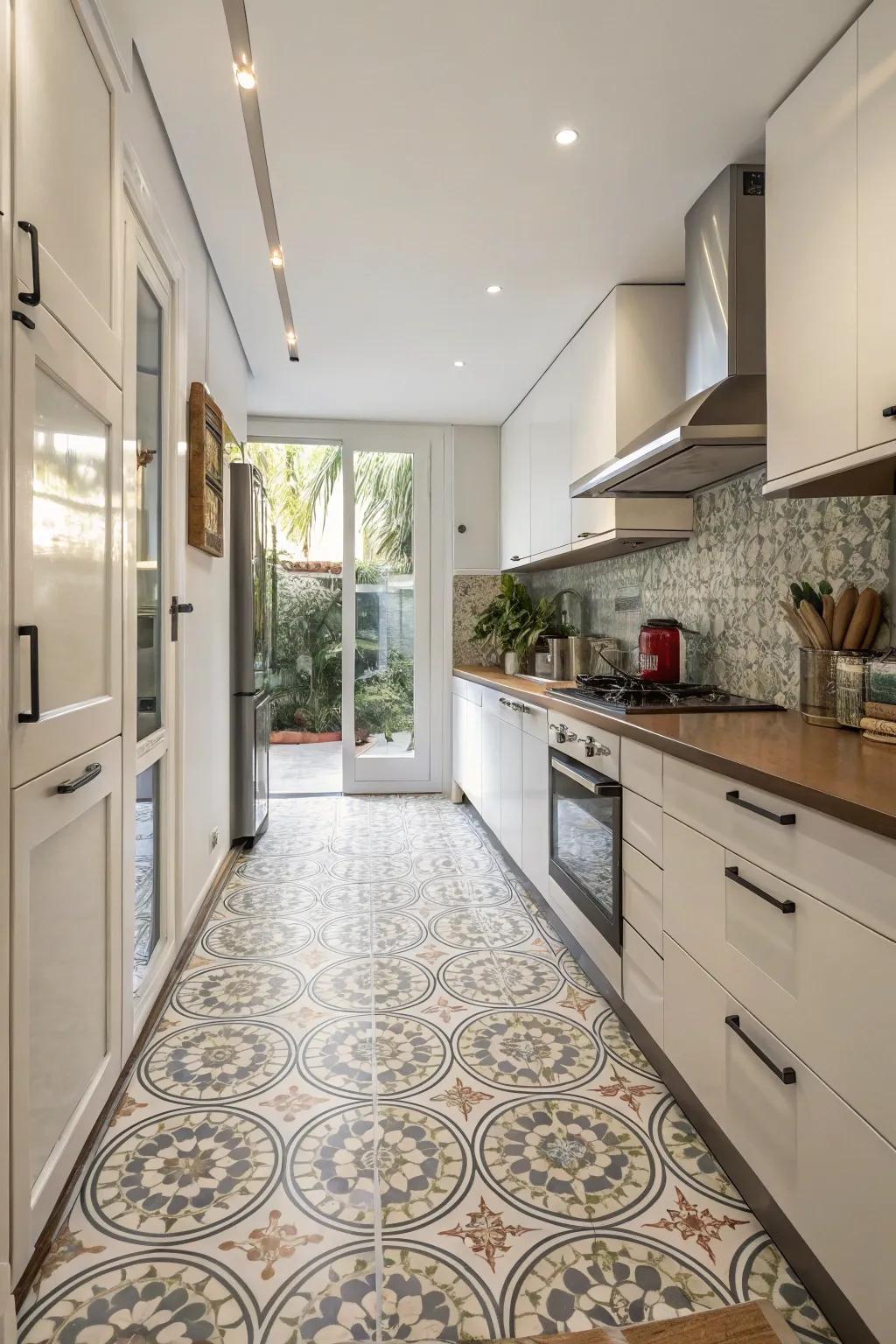 Stone surfaces provide both durability and design versatility in the kitchen.
