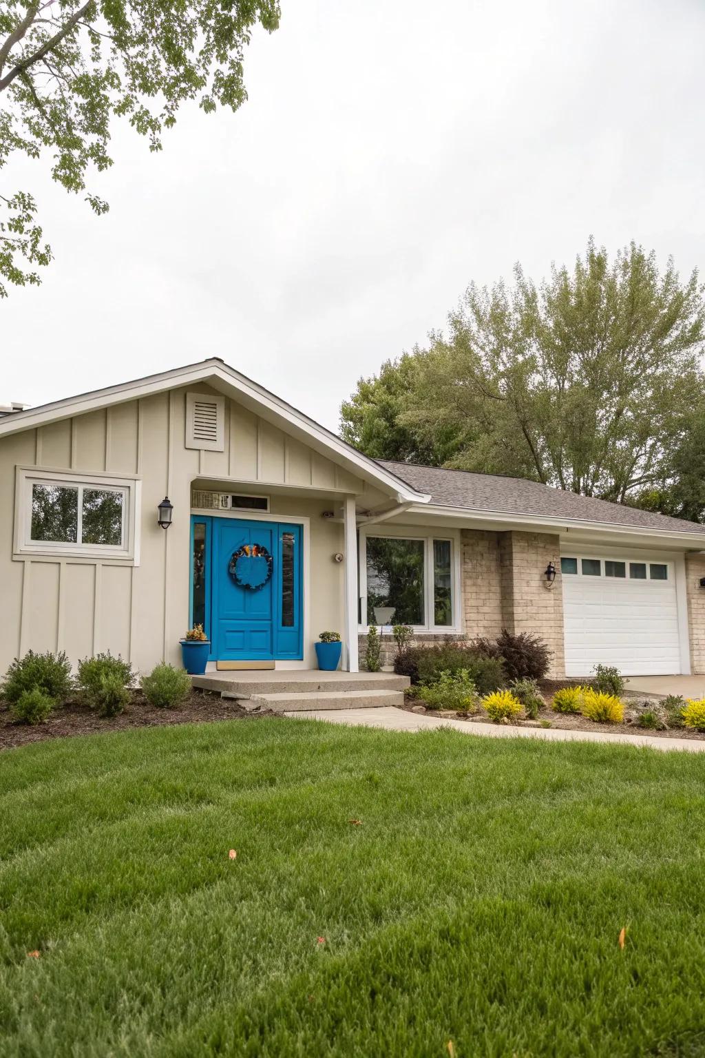 A splash of color brings character to your entryway.