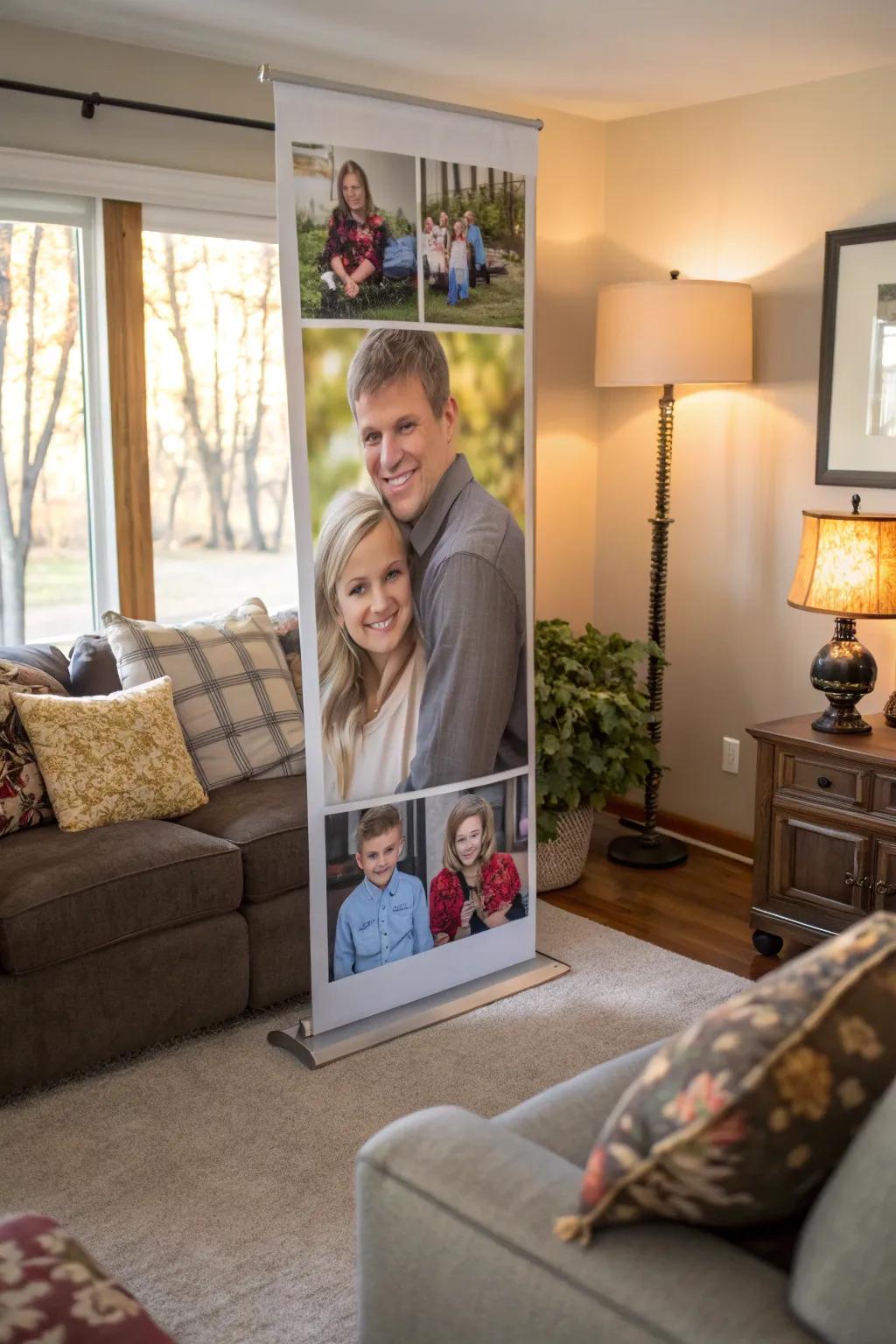 immortalize family memories with a custom image display.