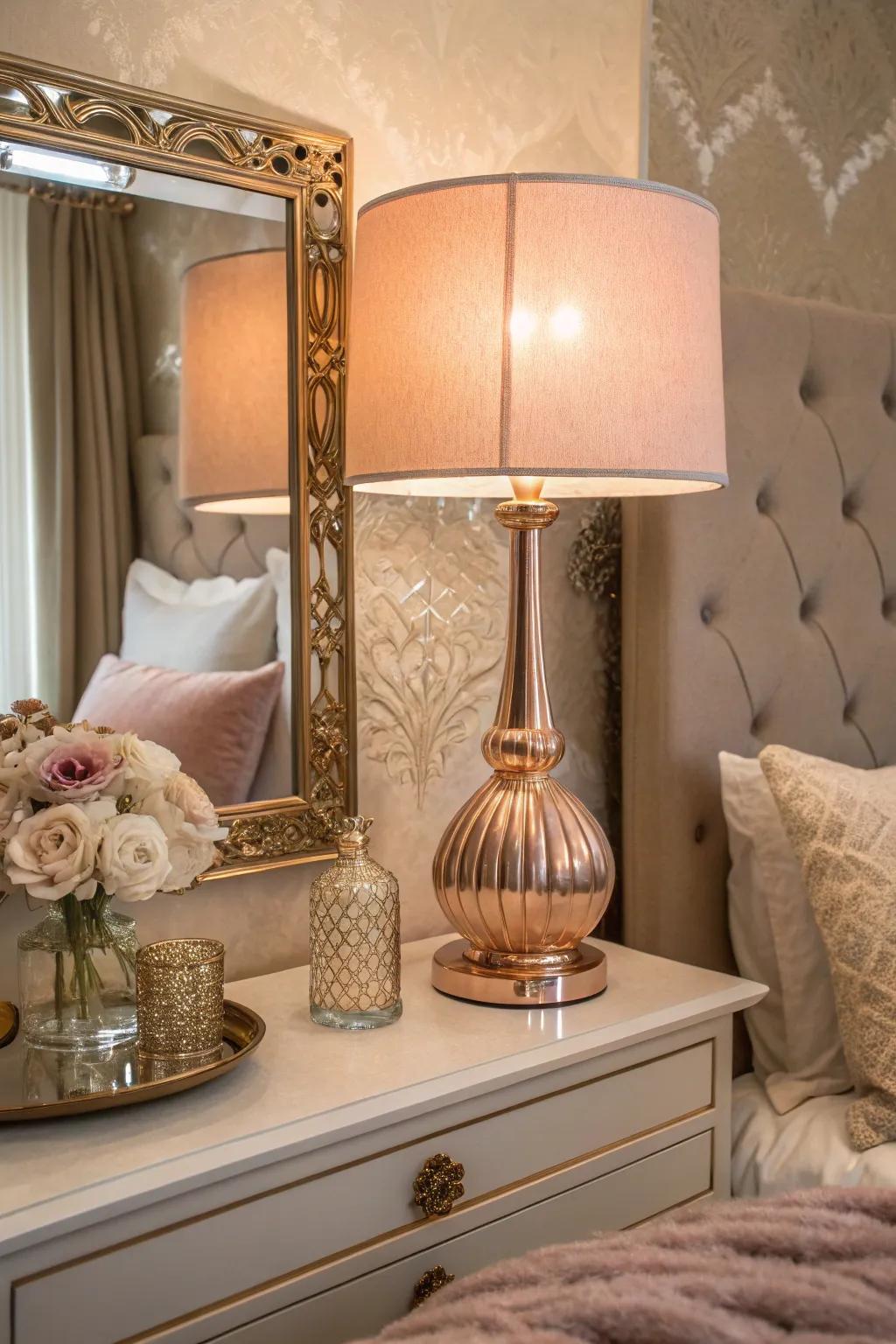 Blush-toned accessories matched for a unified, elegant aesthetic.