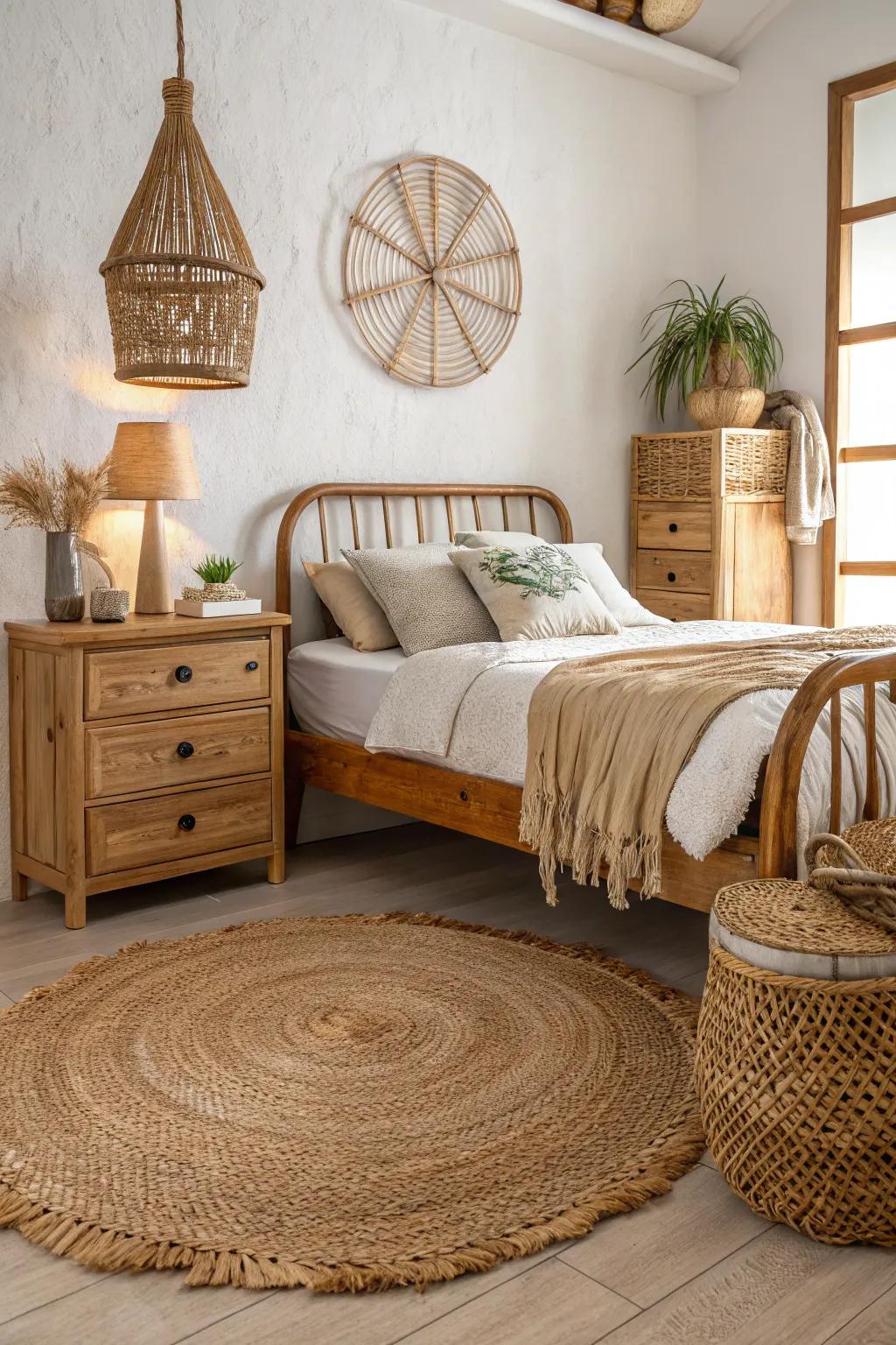 Organic textures create a base for a true safari atmosphere.
