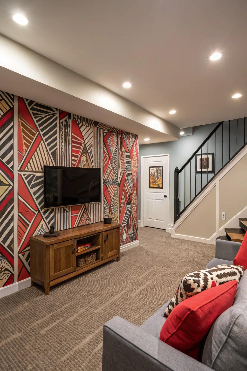 Give character with a bold feature wall.