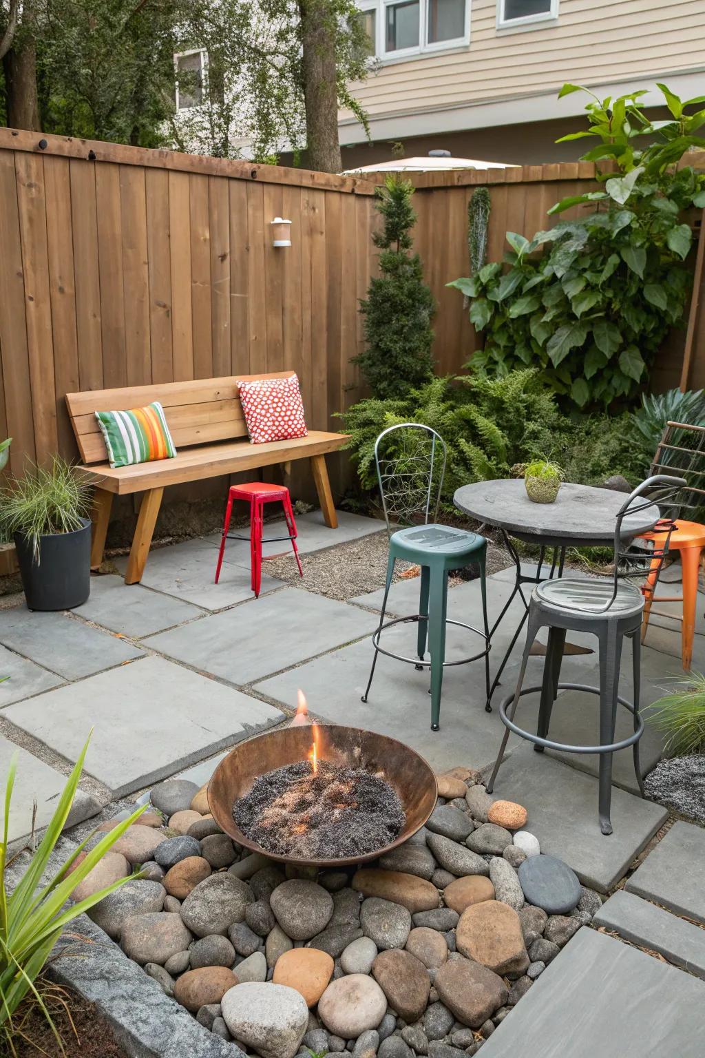A varied seating selection enriches your patio's character.