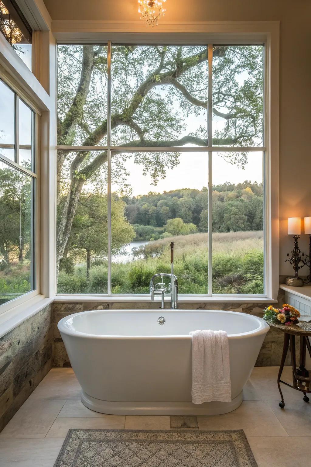 Enjoy luxury while admiring the splendor of the outdoors.