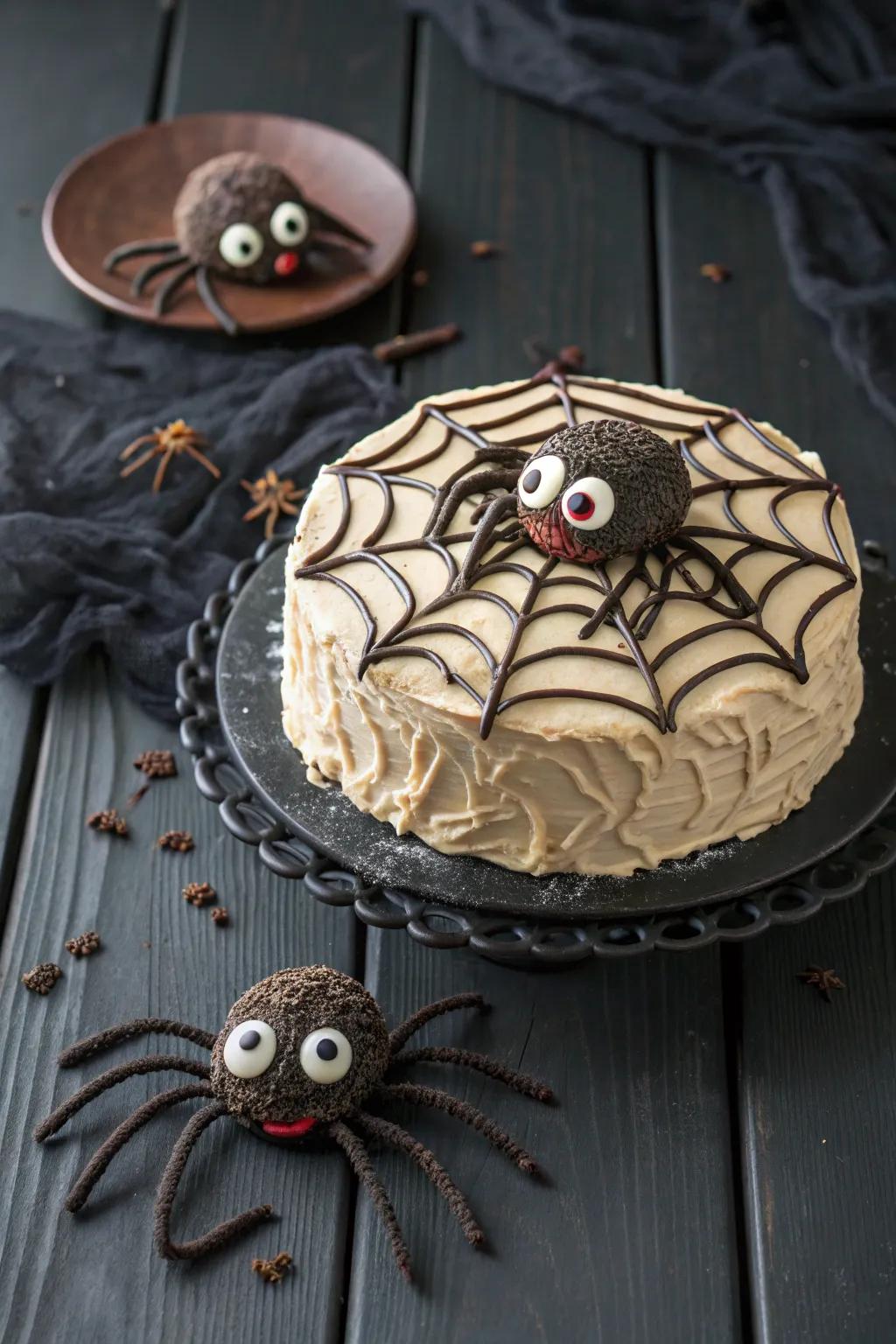 A spatial spider cake destined to astonish.