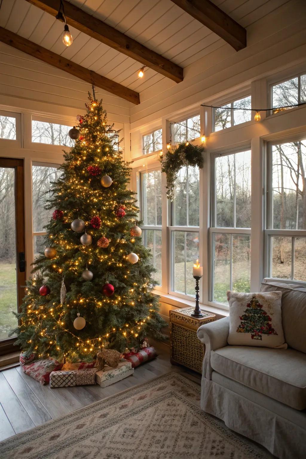 Permit your Yuletide tree to gleam from within outwards.