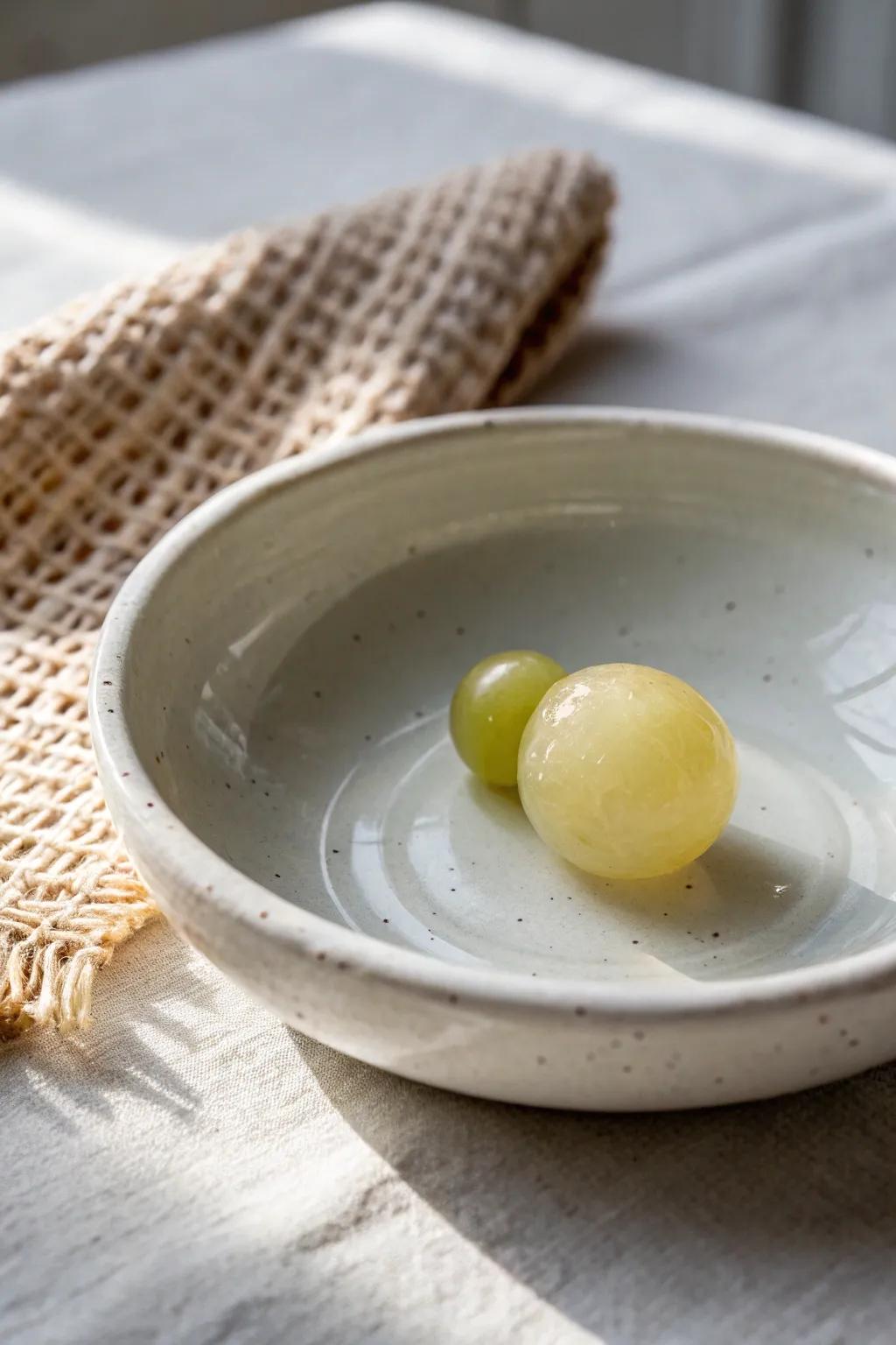 See the unexpected appeal of peeled fruits – a playful twist on texture for your sensory box.