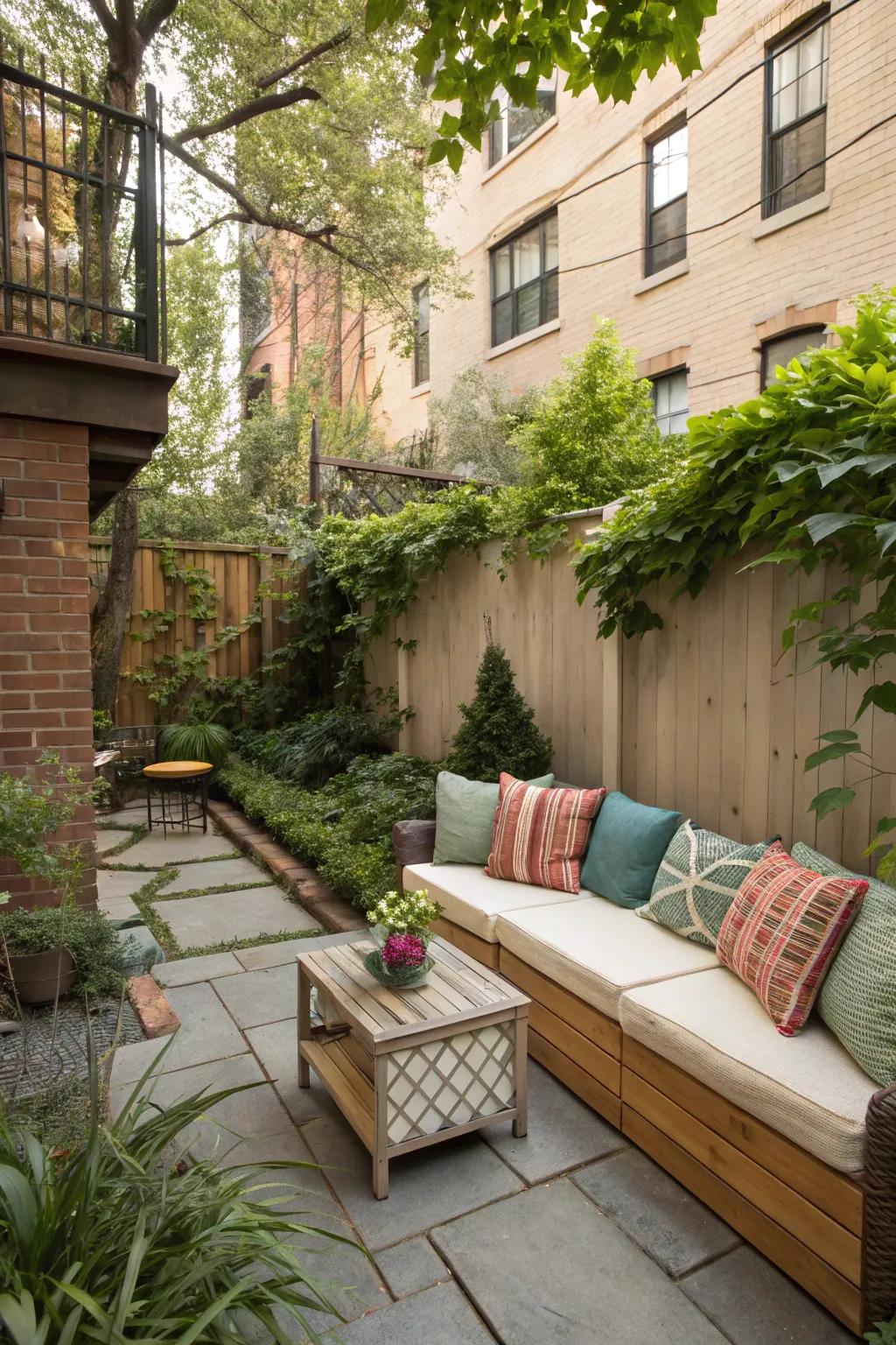 Discover comfort in a snug seating corner.