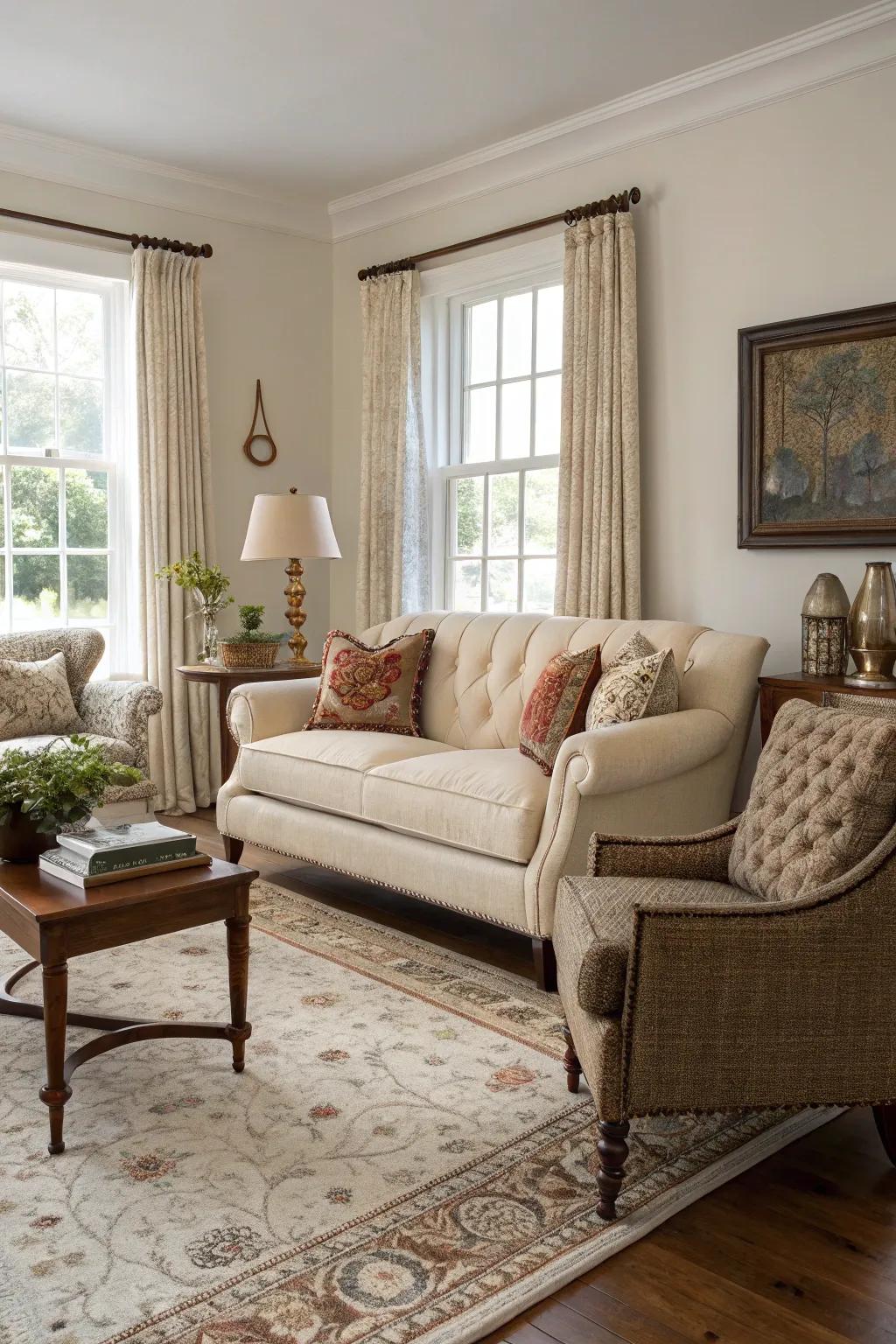 A smooth mix of classic and contemporary designs.