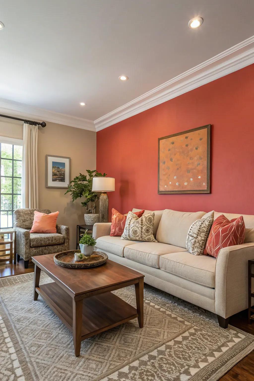A feature wall can define the feel of your space.