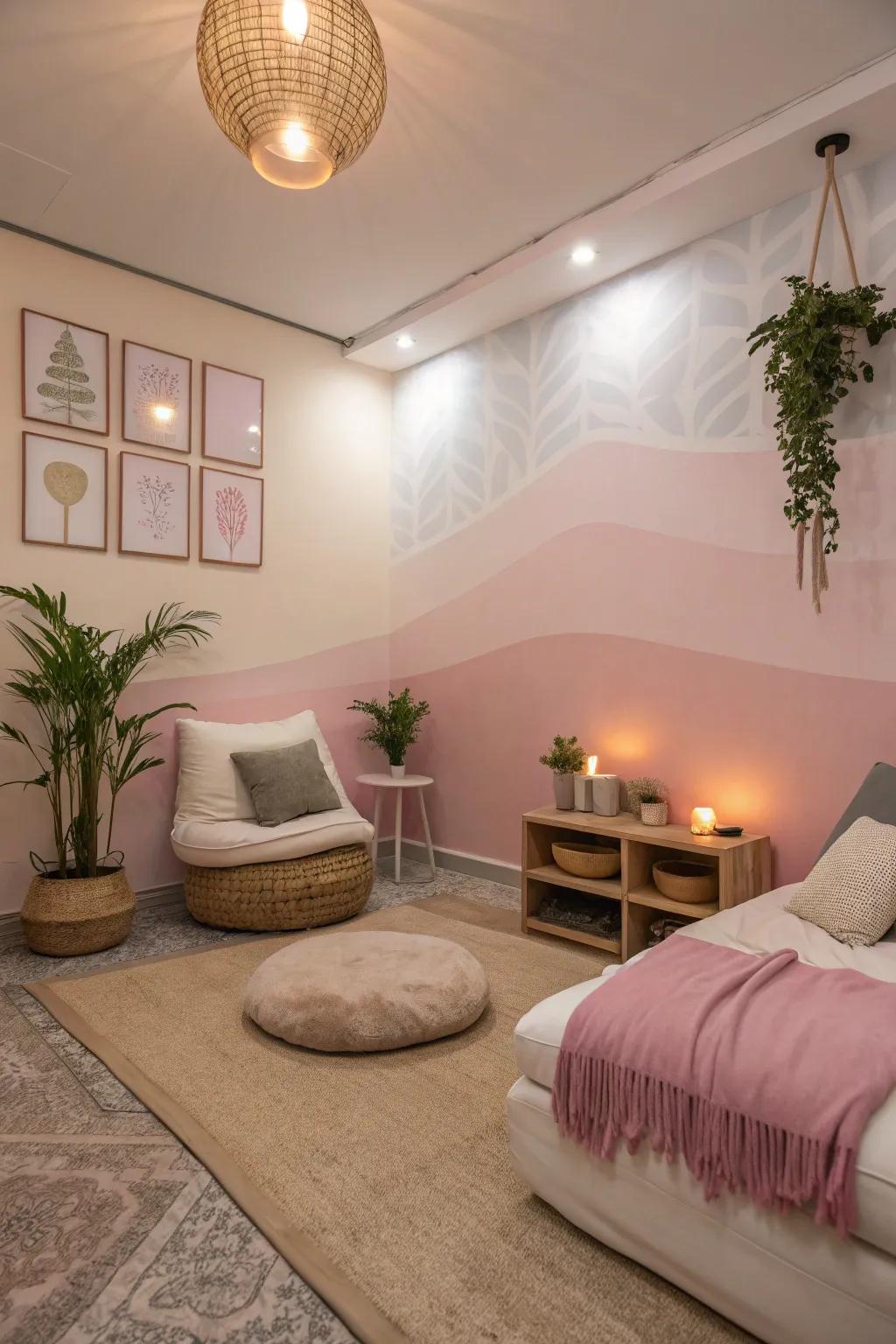 Painting your serenity: A calming palette curated for your wellness escape.