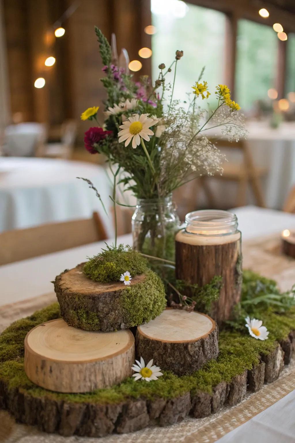 Convey the forest to your table with a Mother Nature-inspired tablescape.