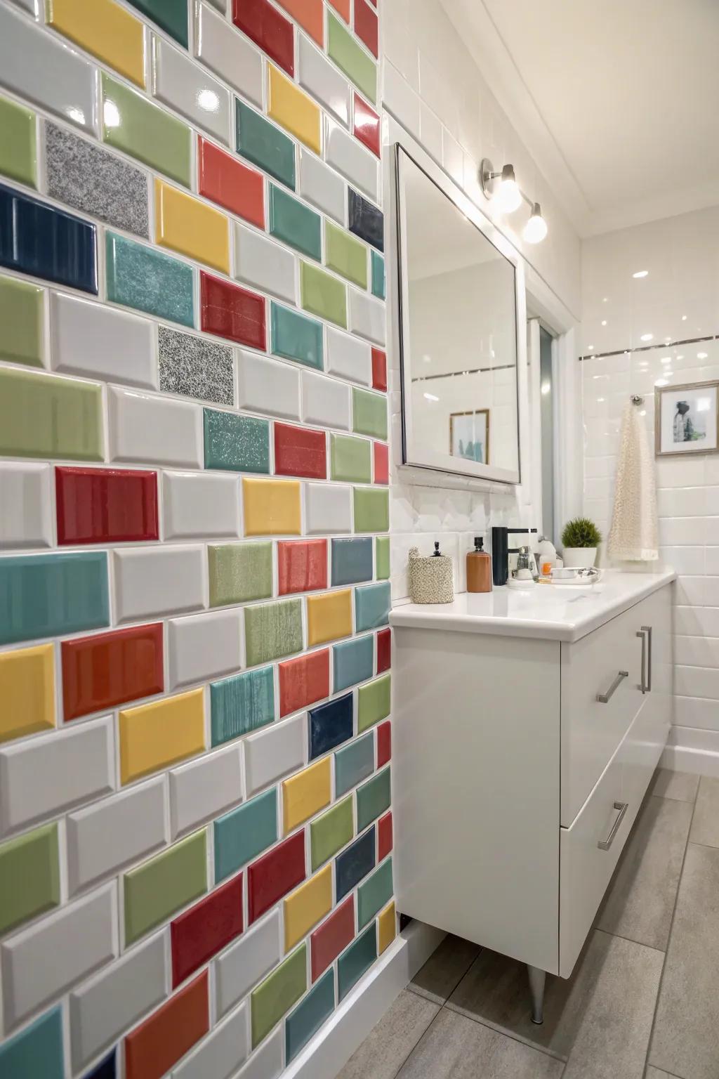 Detach and affix tiles offer a swift and economical enhancement.
