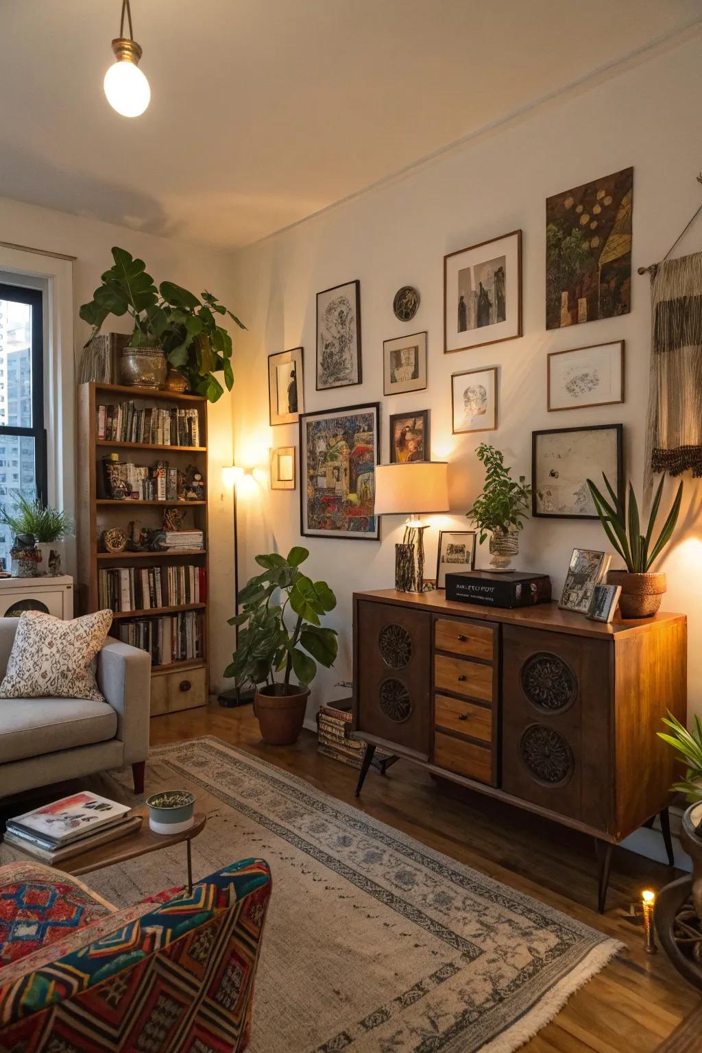Distinct accessories personalize and enliven your space.