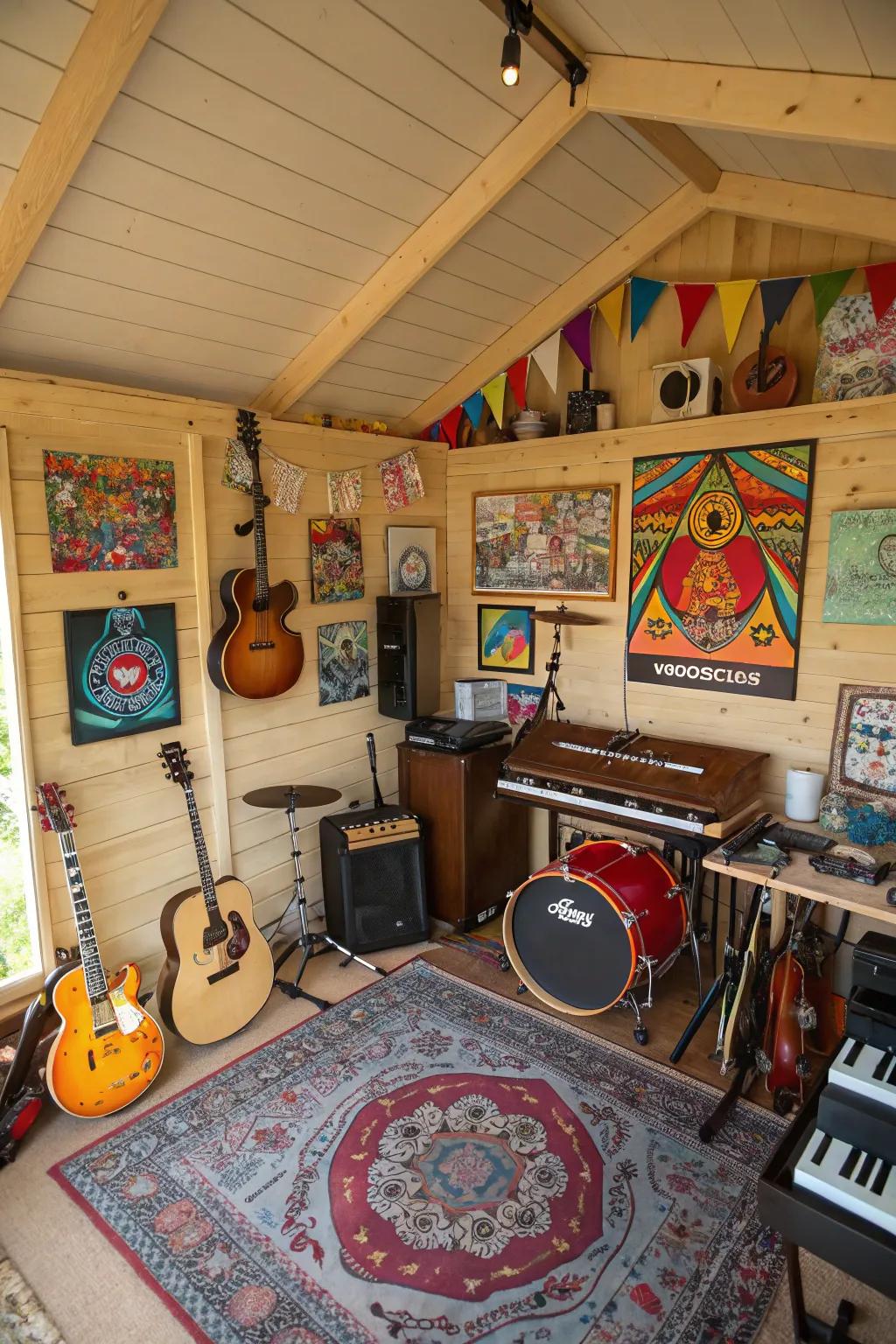 The music zone is ideal for relaxing.