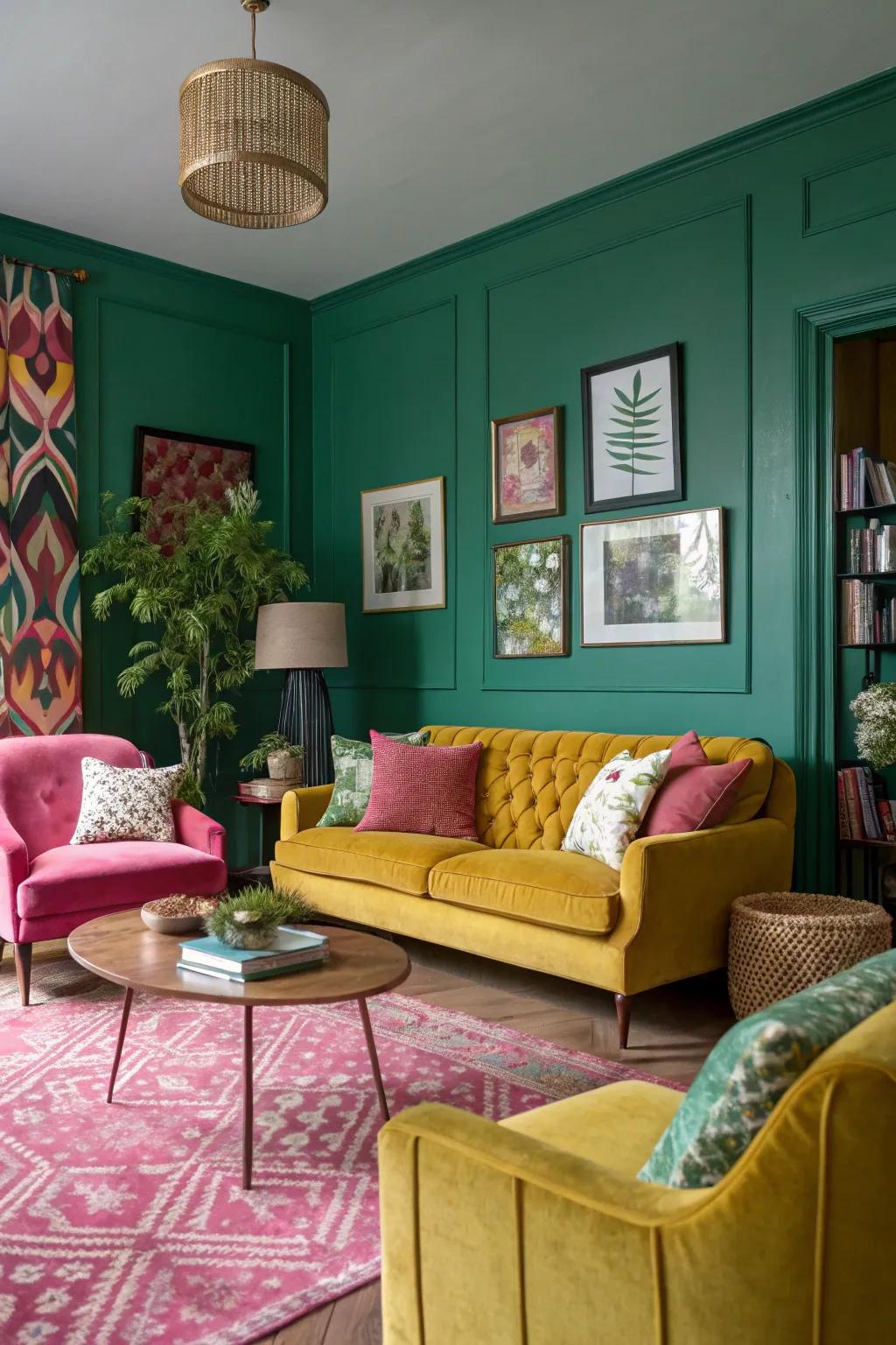 Unforeseen hues pairings for a bold, contemporary statement.