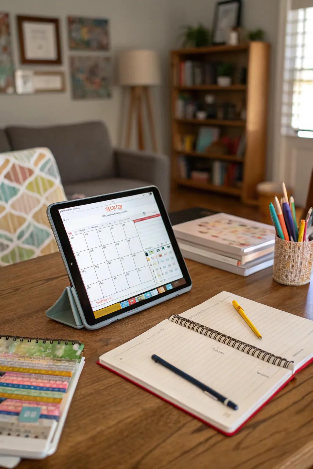Digital planning software streamlines scheduling and enhances homeschool organization.