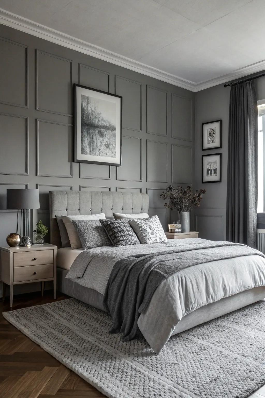 Monochrome palettes foster a serene and cohesive space.