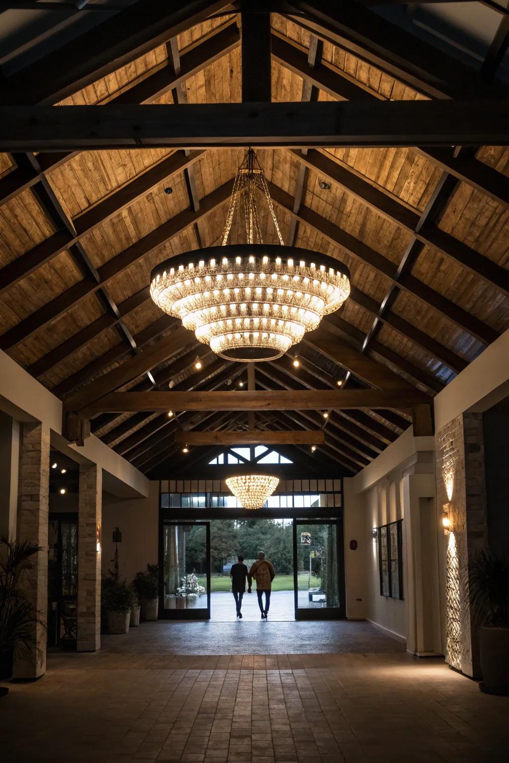 Turn lighting into art with sculpture pieces.