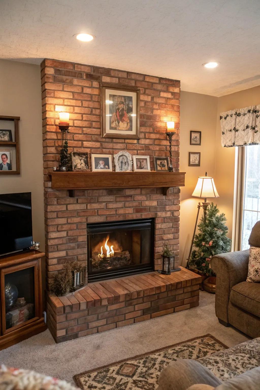 Personalize your hearth with meaningful decor.