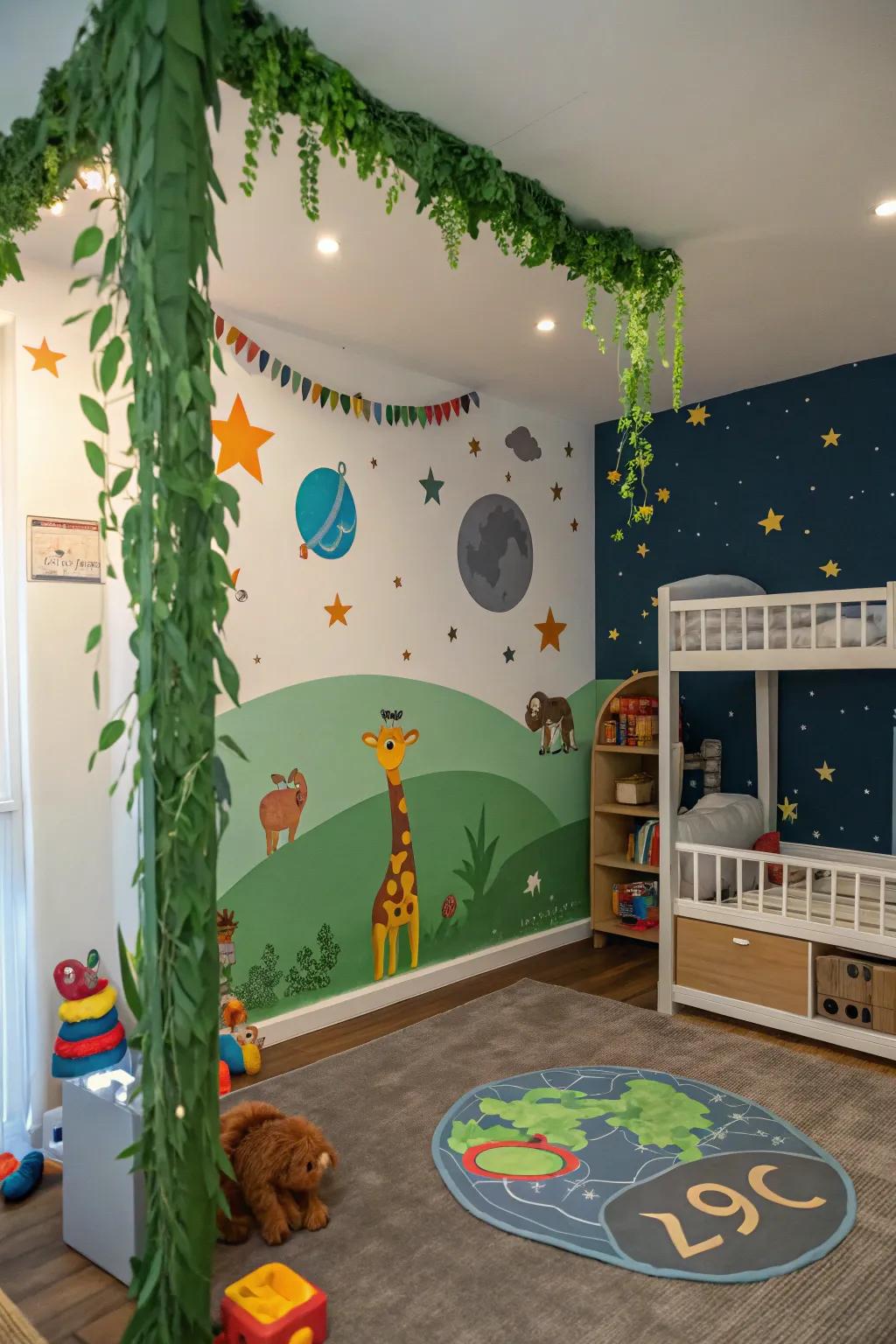 Themed nooks furnish unique zones for journey and amusement.