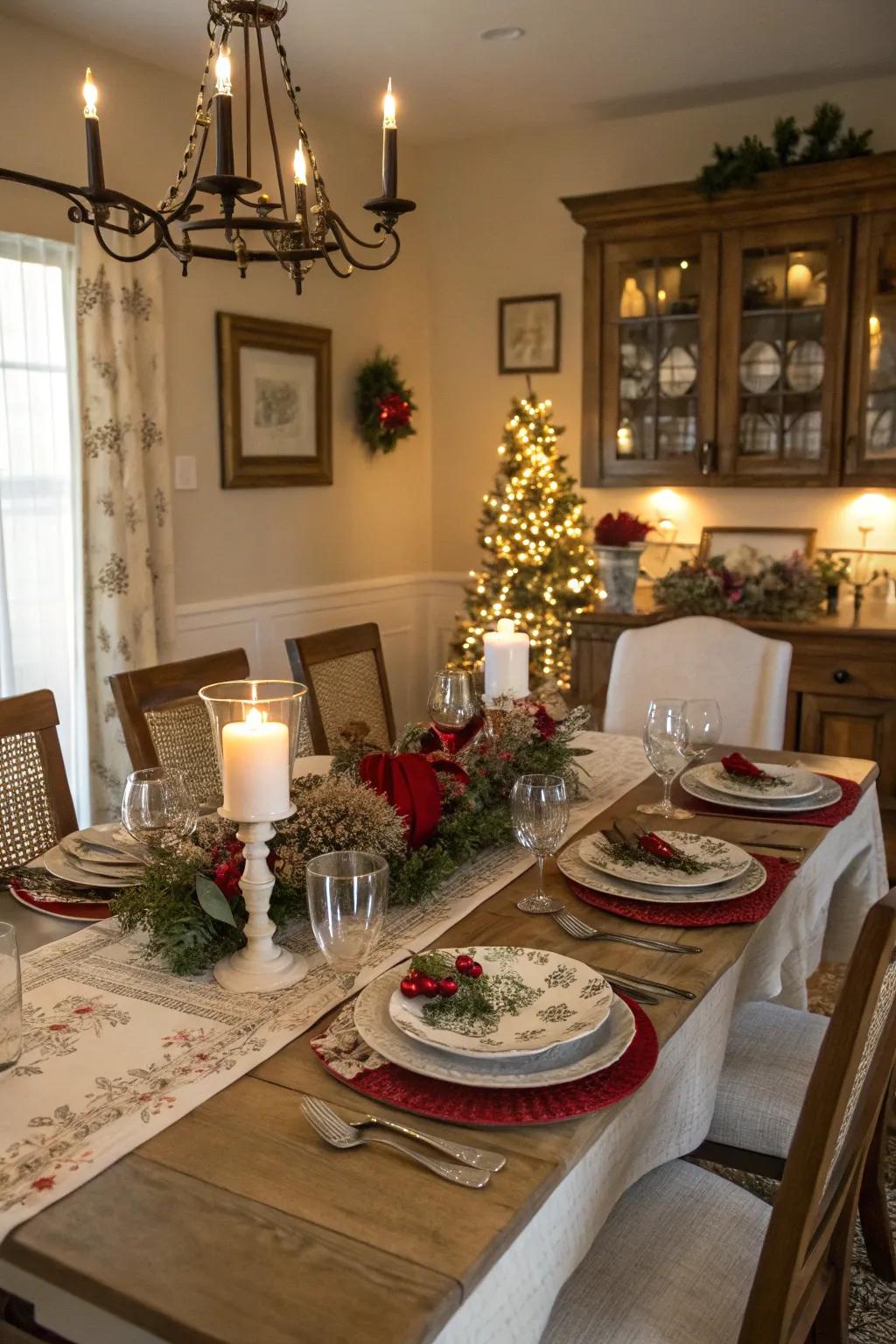 Establish a harmonious appearance with a unified table arrangement.