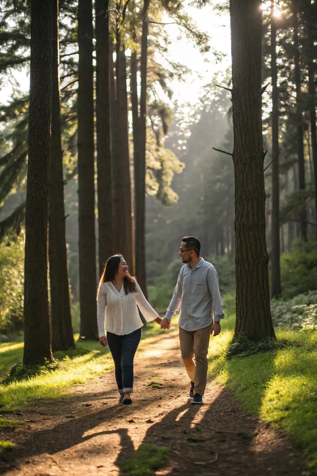 Embraced by nature's splendor.
