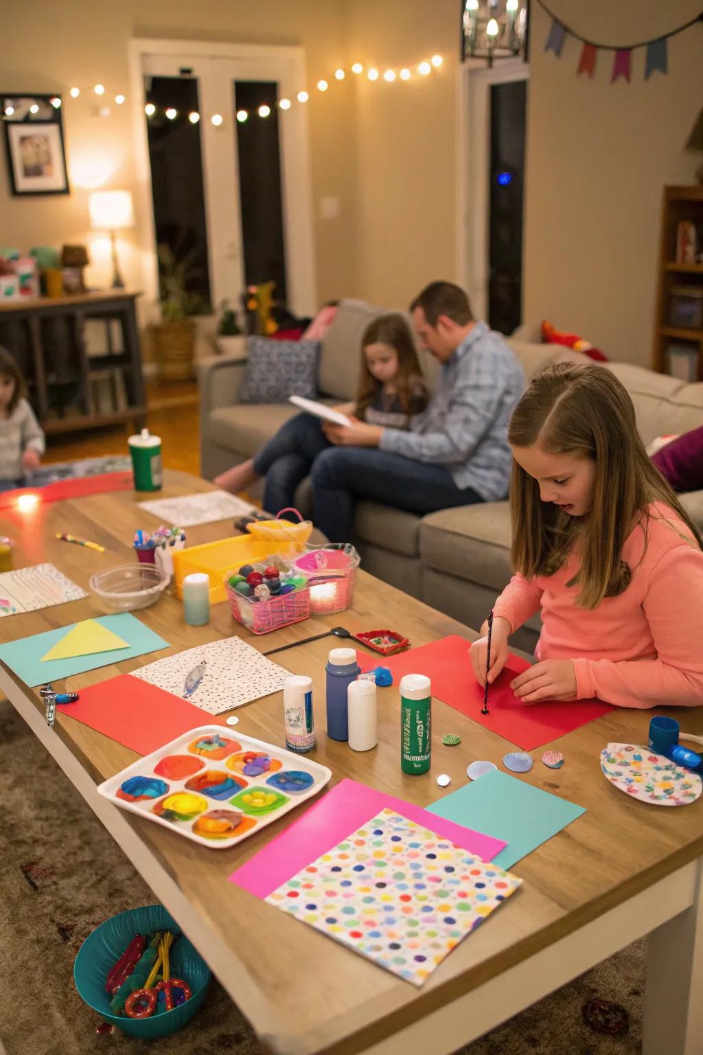 Let your creativity flow at a DIY craft party for your 40th birthday celebration.